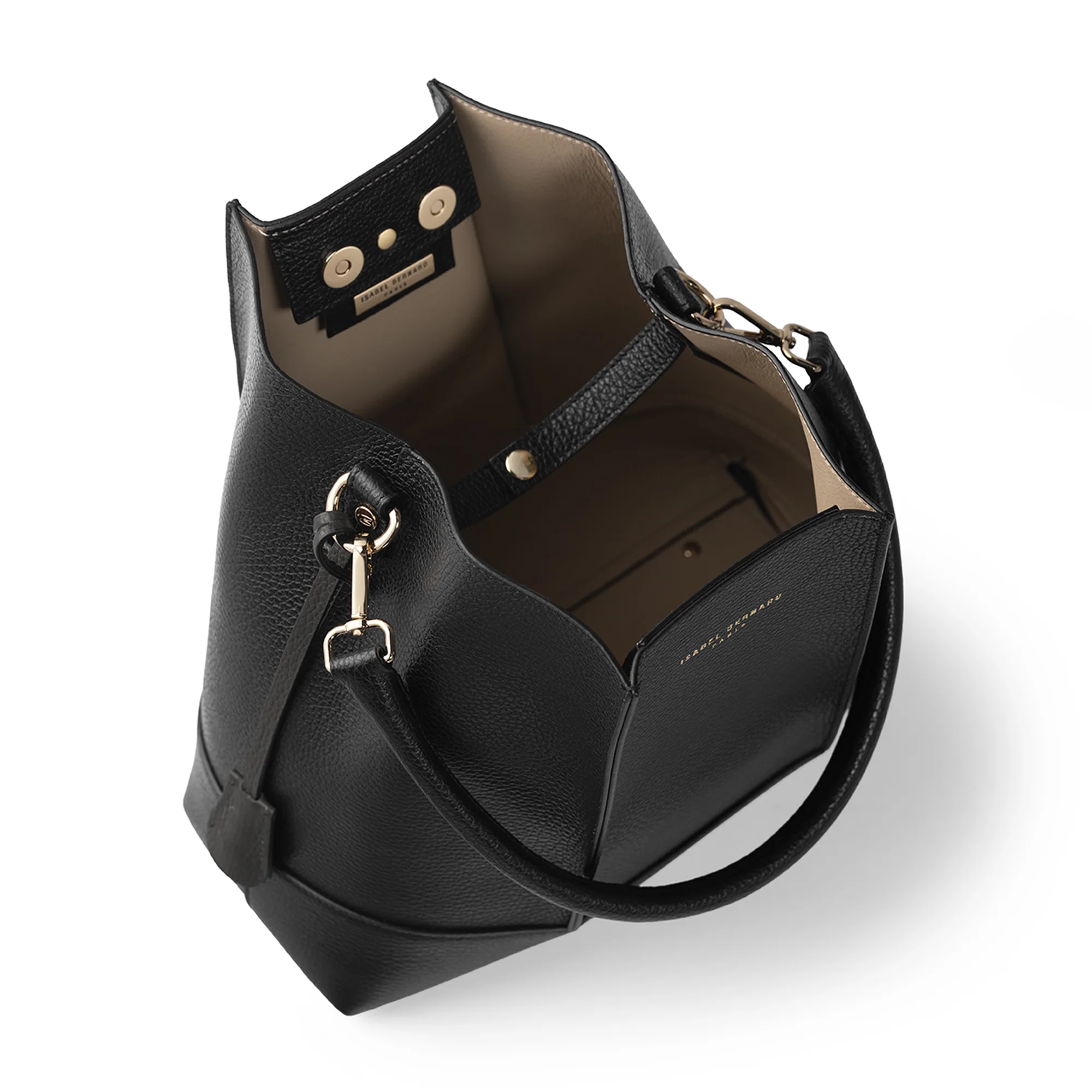 Femme Forte Macie black calfskin leather shoulder bag - Image 9