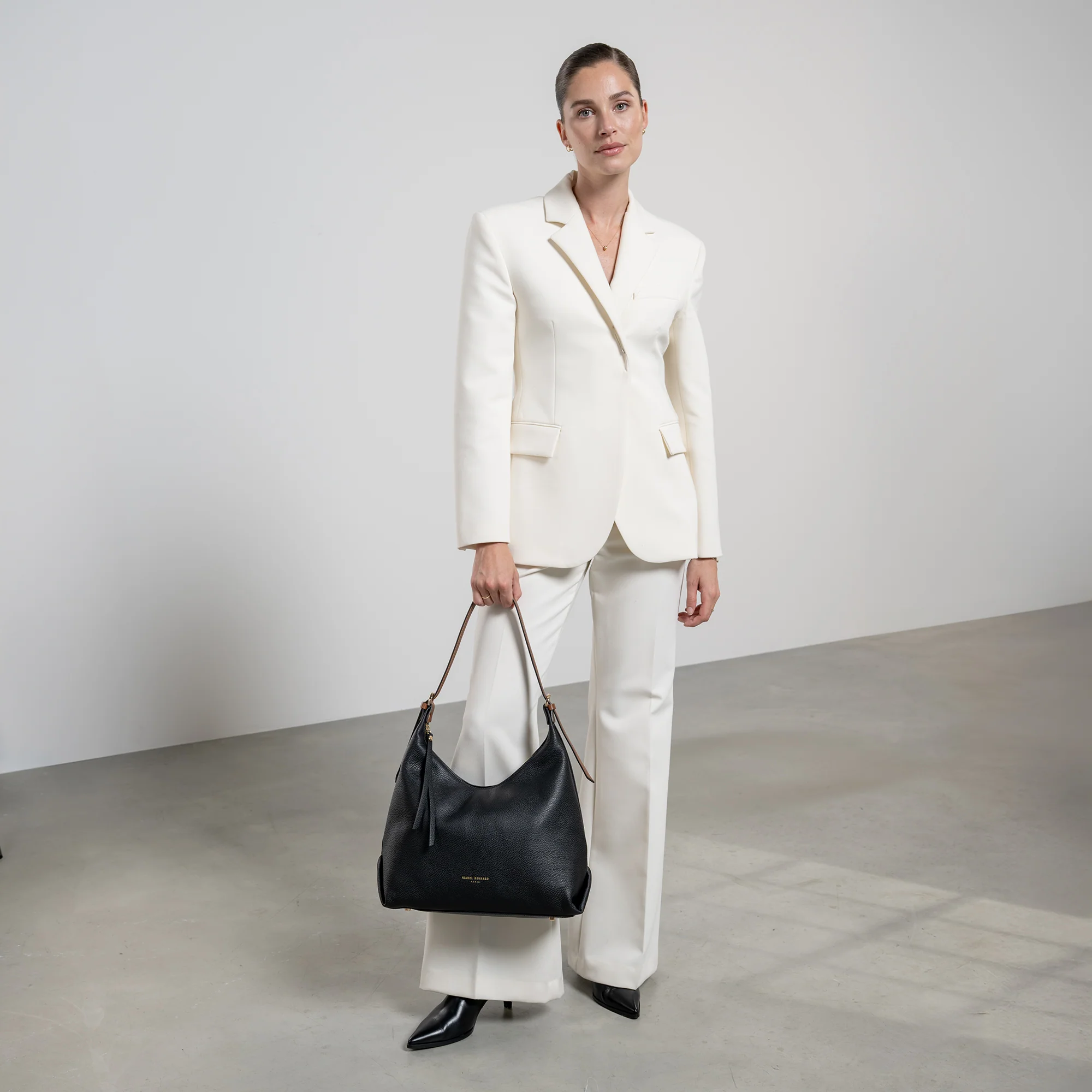 Honoré Muriel black calfskin leather shoulder bag - Image 3