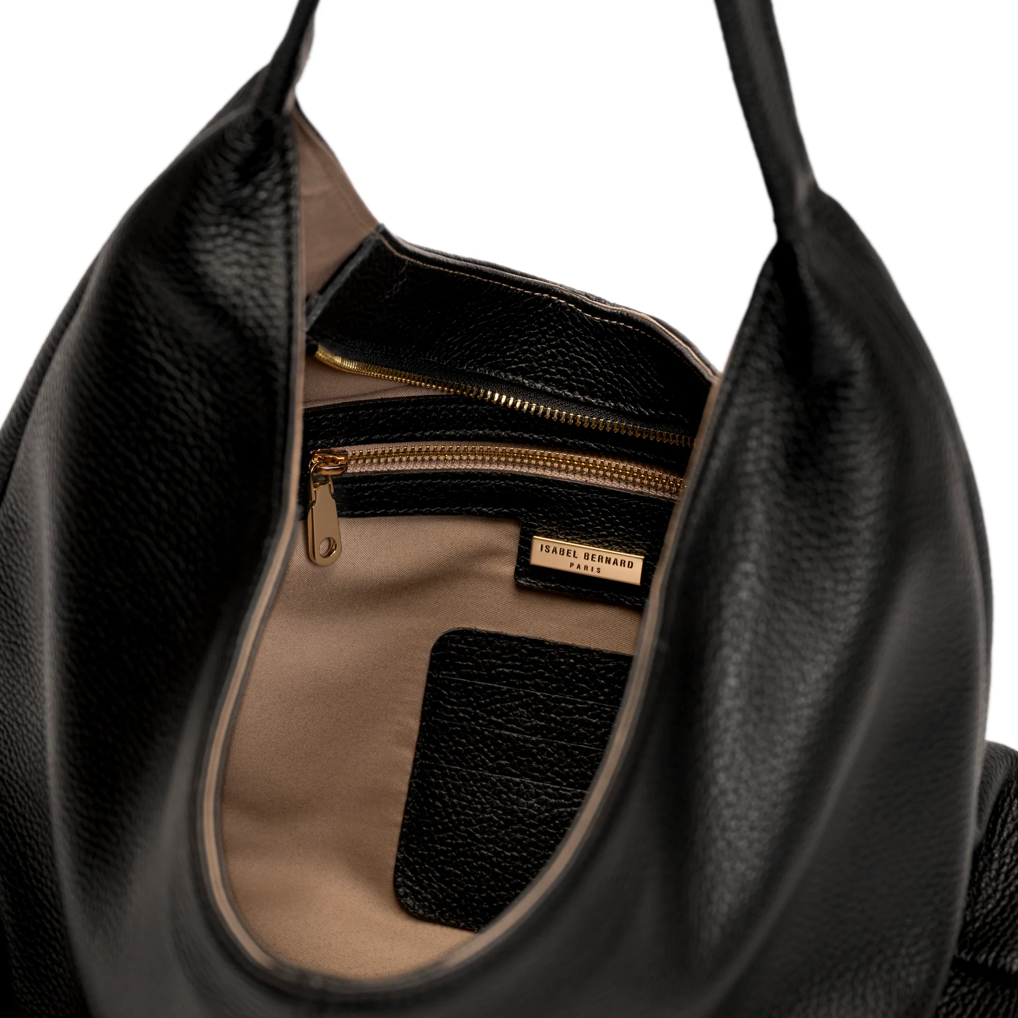 Honoré Grace black calfskin leather shoulder bag - Image 7