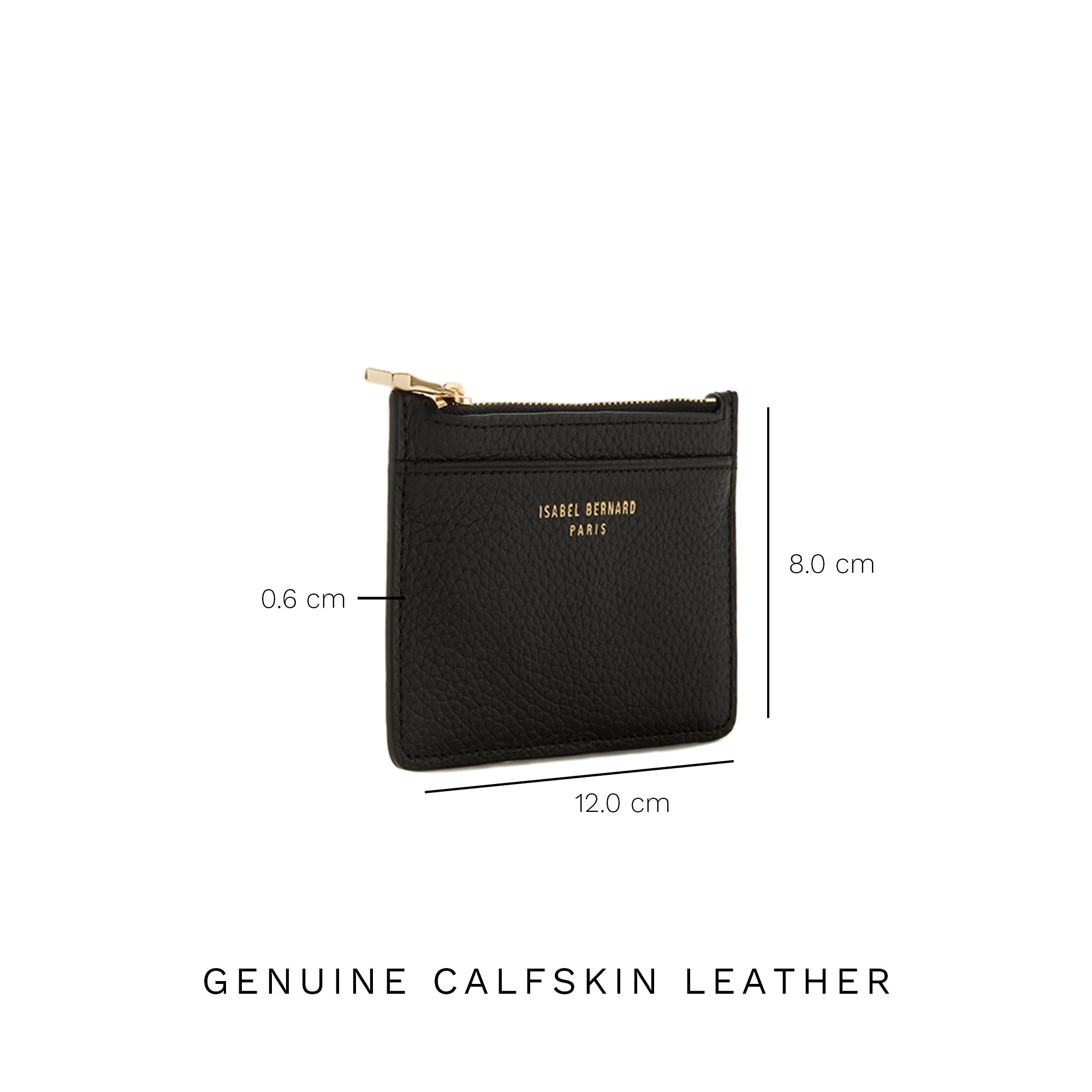 Honoré Aveline black calfskin leather card holder - Image 9