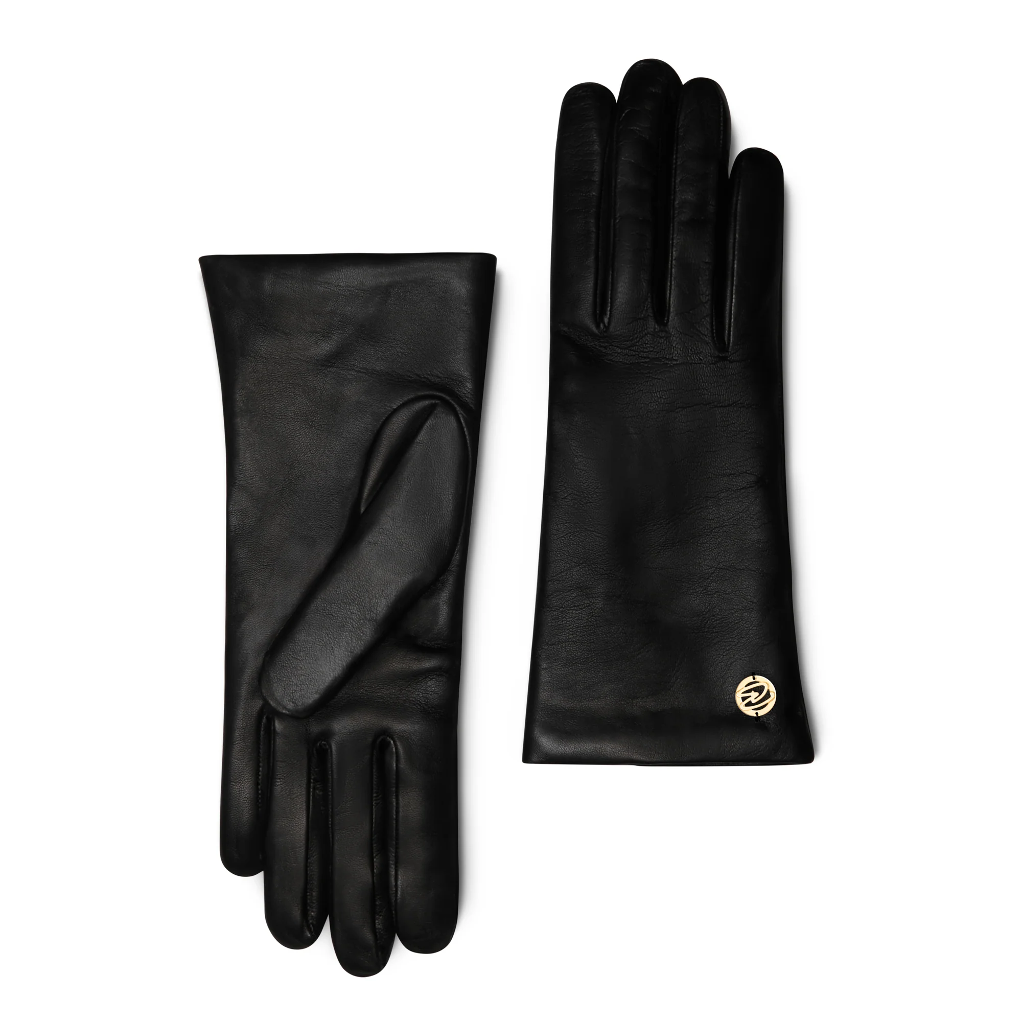 Honoré Eleanor black goatskin leather gloves - Image 8