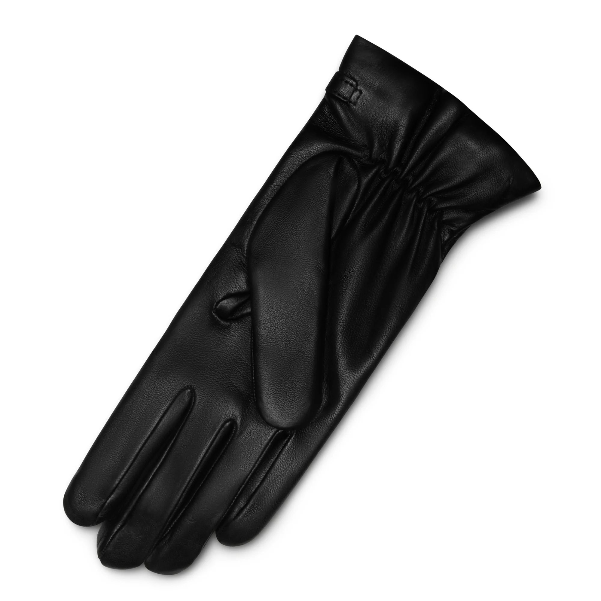 Honoré Marcelia black goatskin leather gloves - Image 4