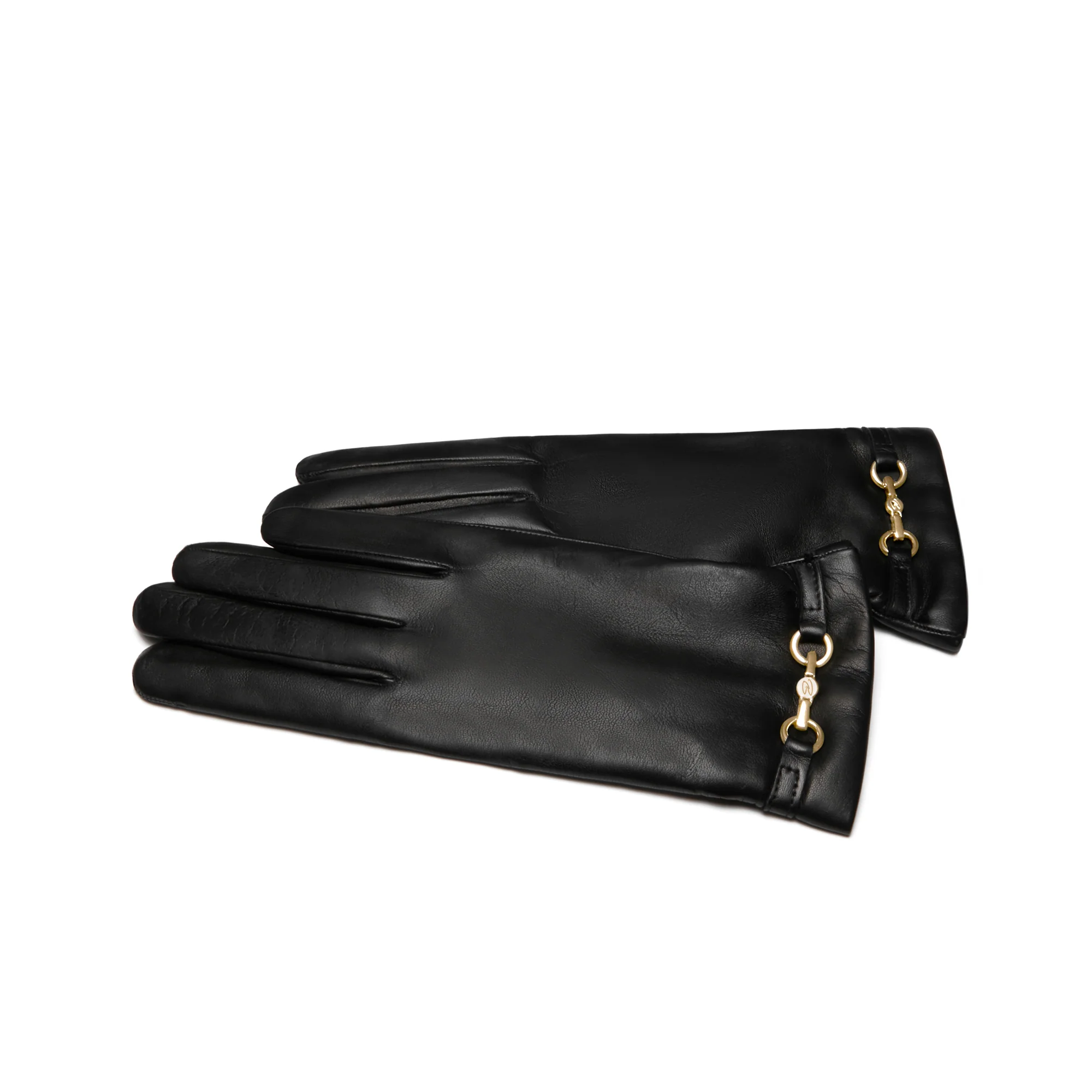 Honoré Marcelia black goatskin leather gloves - Image 5