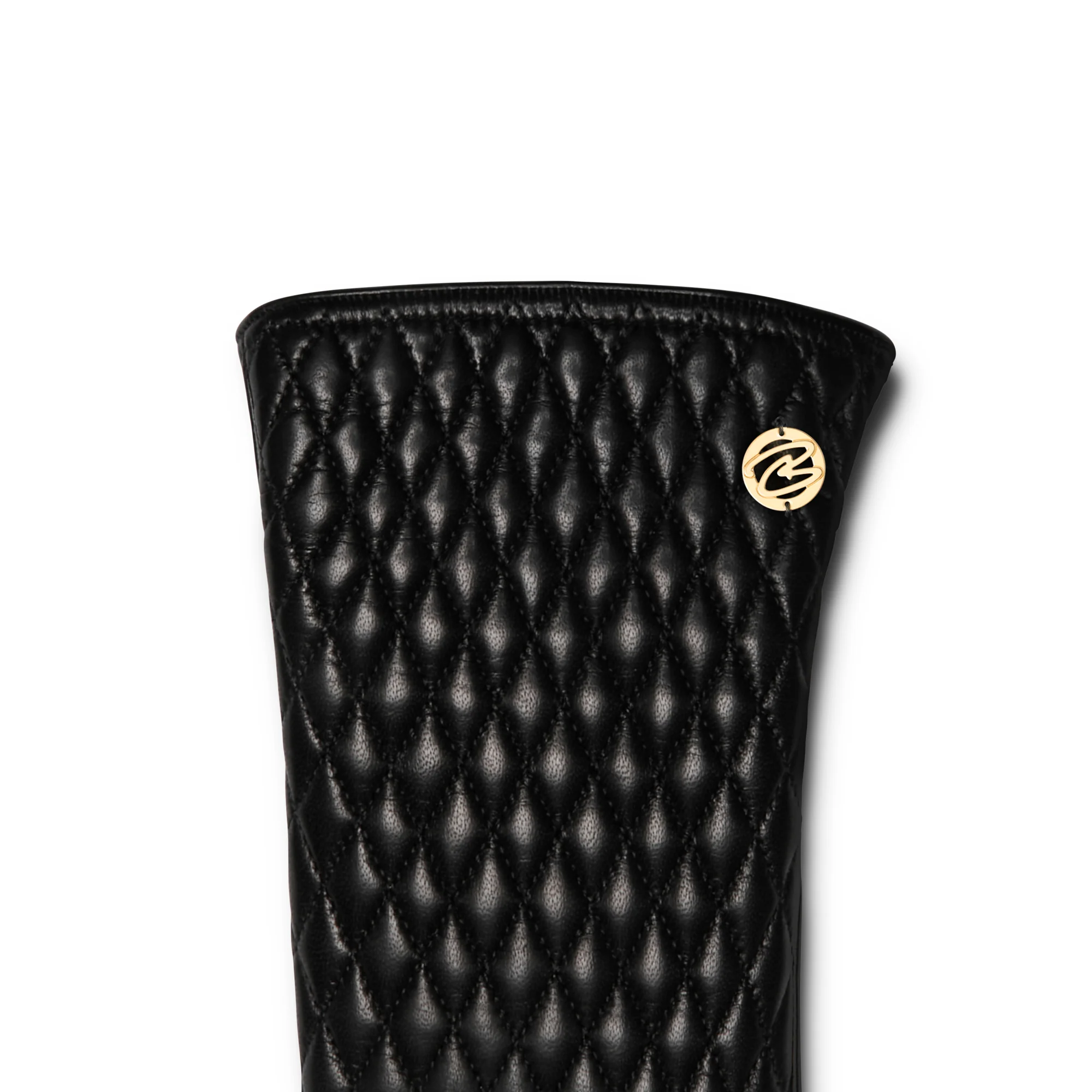 Honoré Rosette black goatskin leather gloves - Image 5