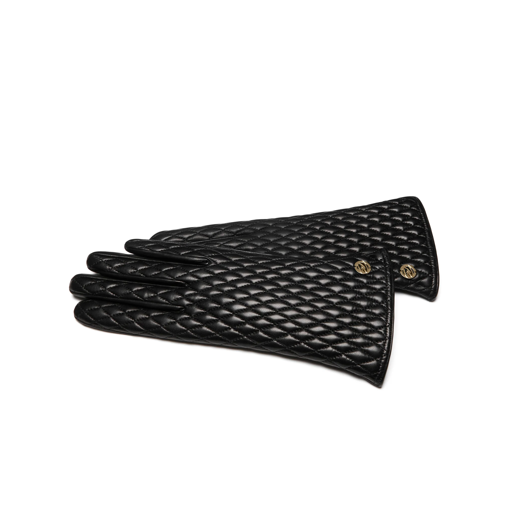 Honoré Rosette black goatskin leather gloves - Image 6