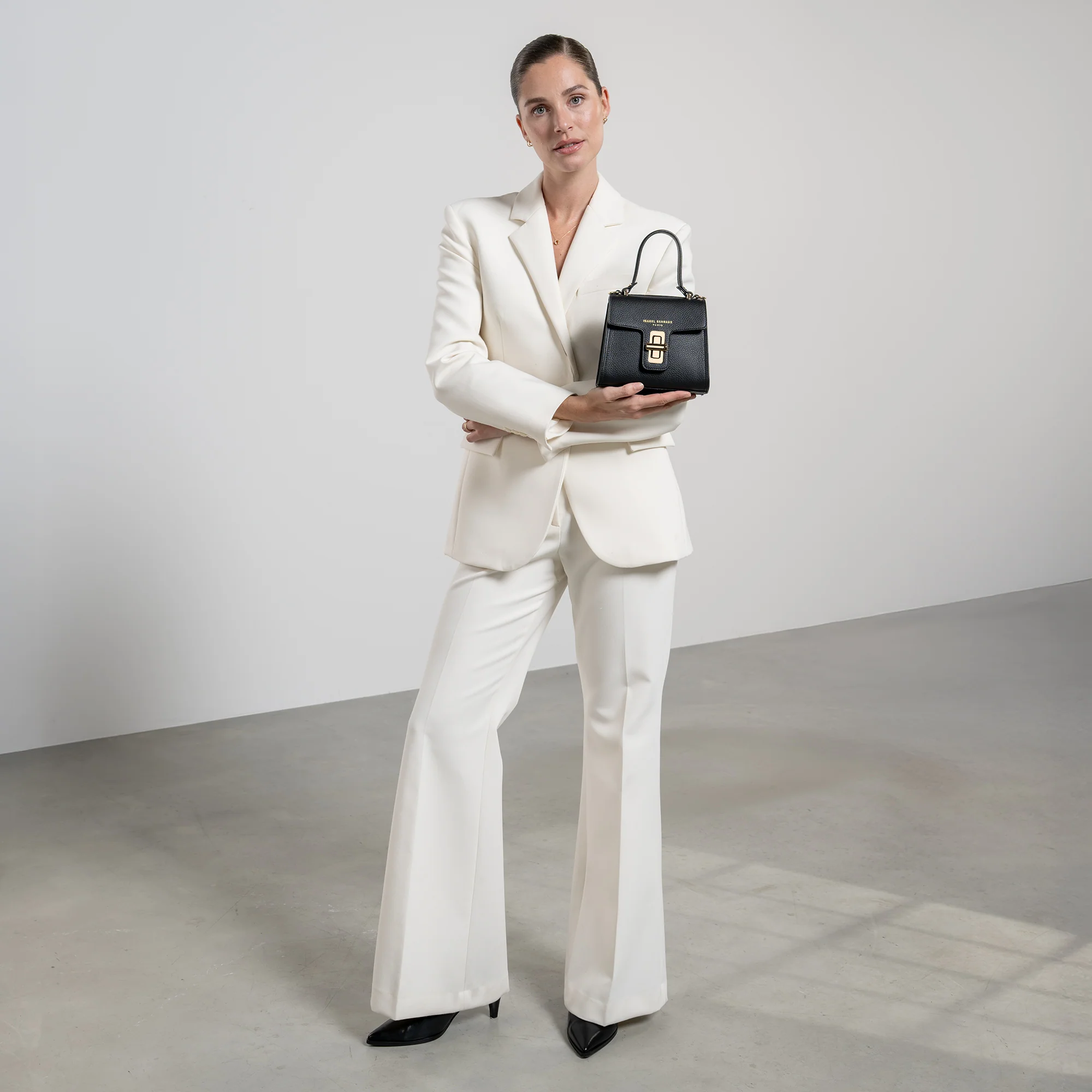 Femme Forte Simone Mini black leather handbag calfskin leather - Image 3