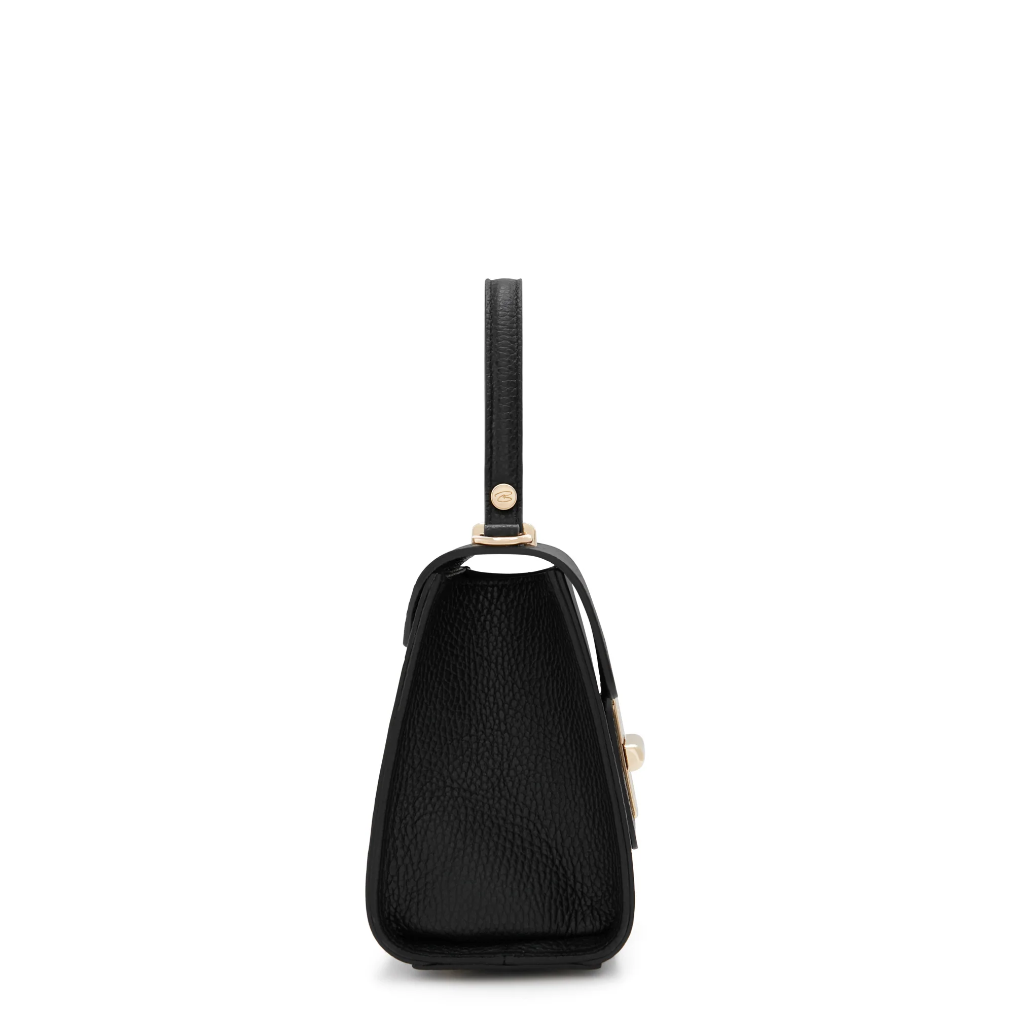 Femme Forte Simone Mini black leather handbag calfskin leather - Image 5