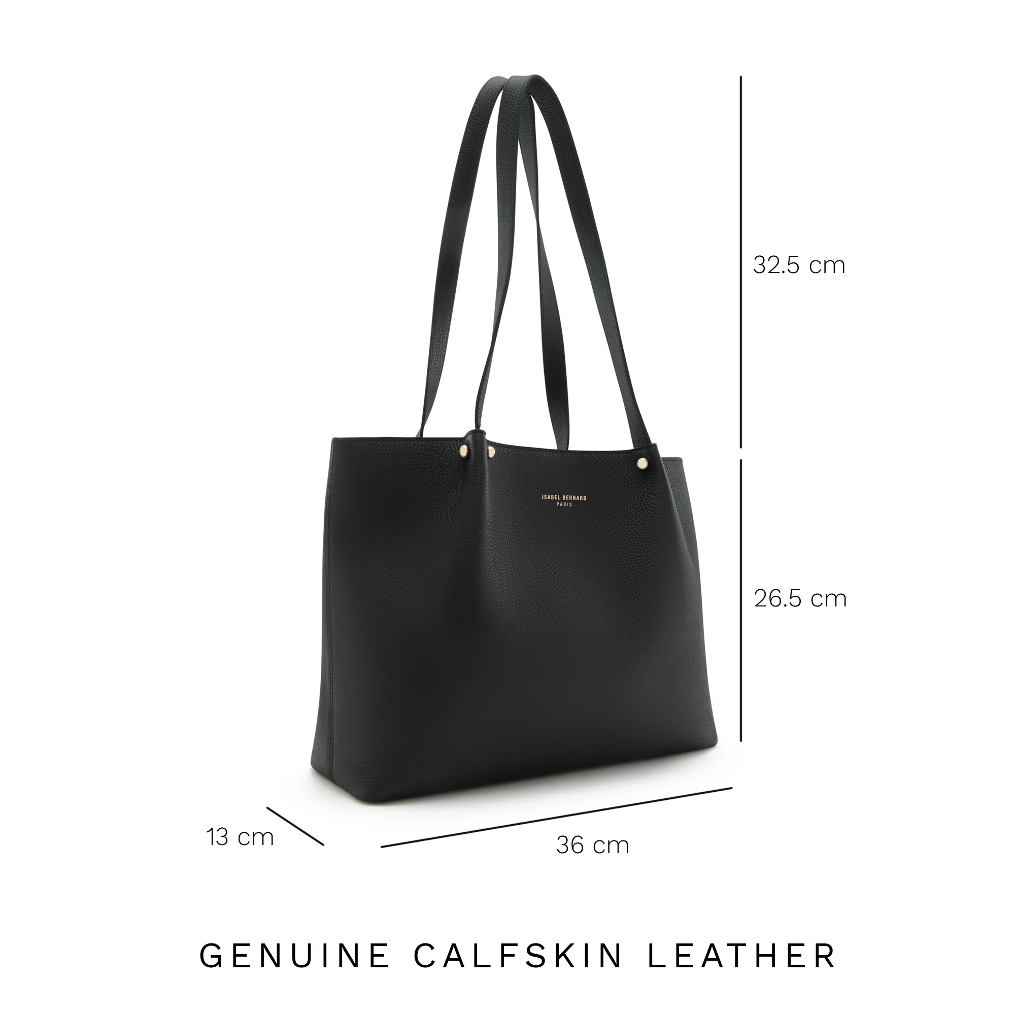 Honoré Nata black leather shopper calfskin leather - Image 11