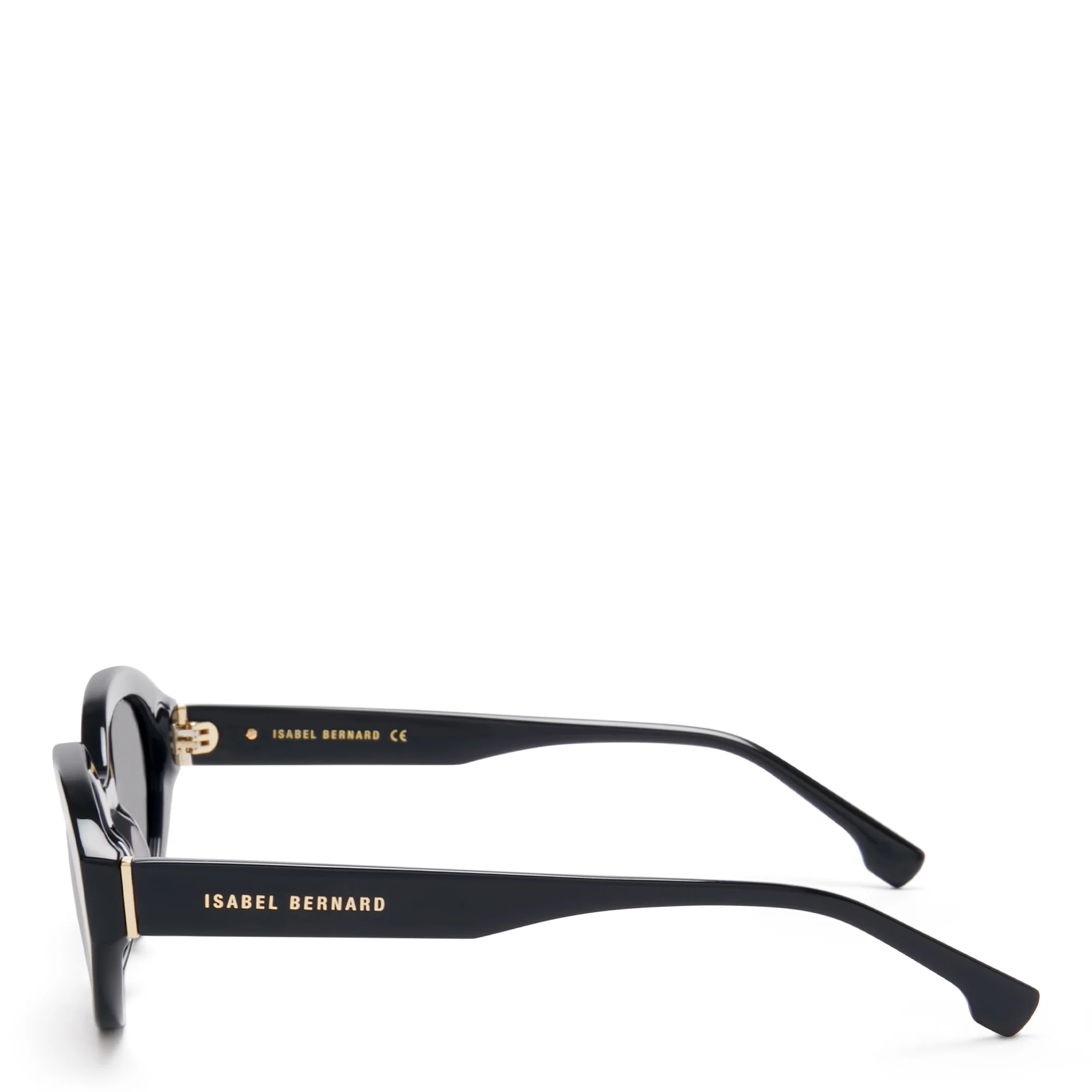 La Villette Rosaire black oval sunglasses with black lenses - Image 5