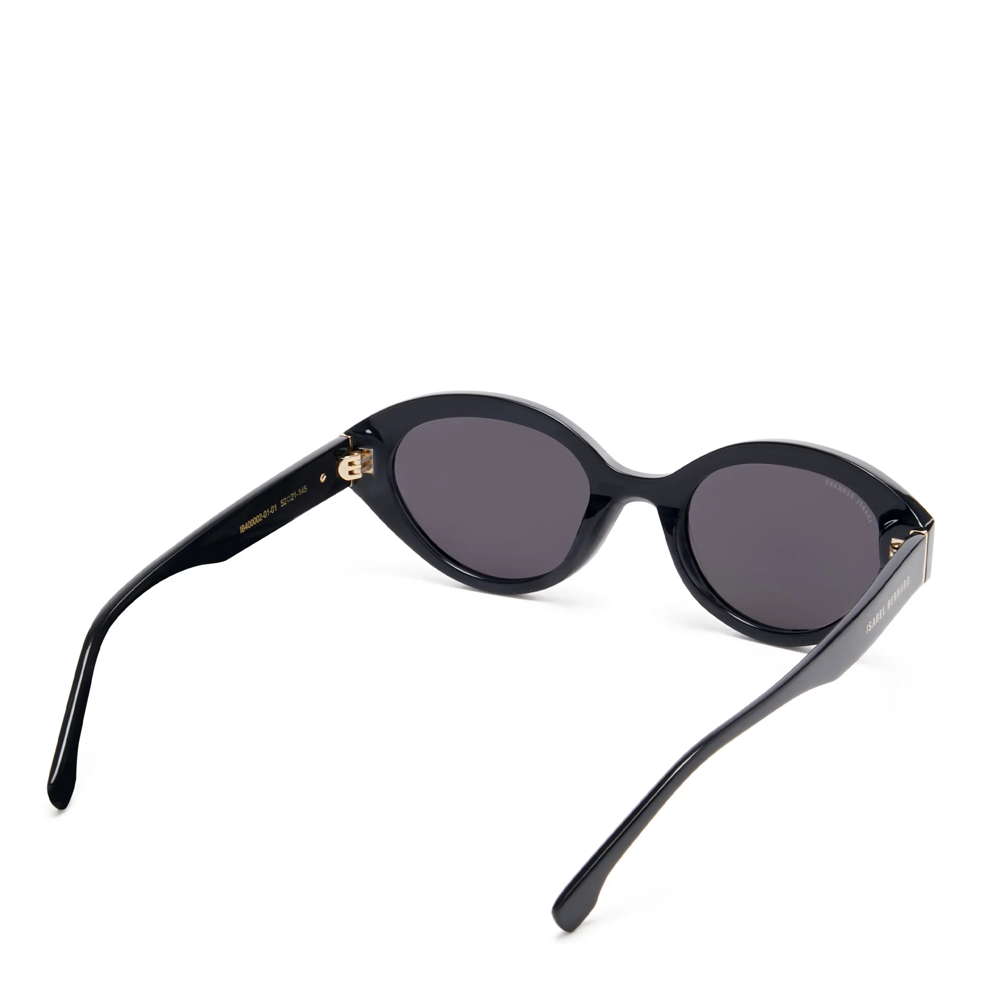 La Villette Rosaire black oval sunglasses with black lenses - Image 6