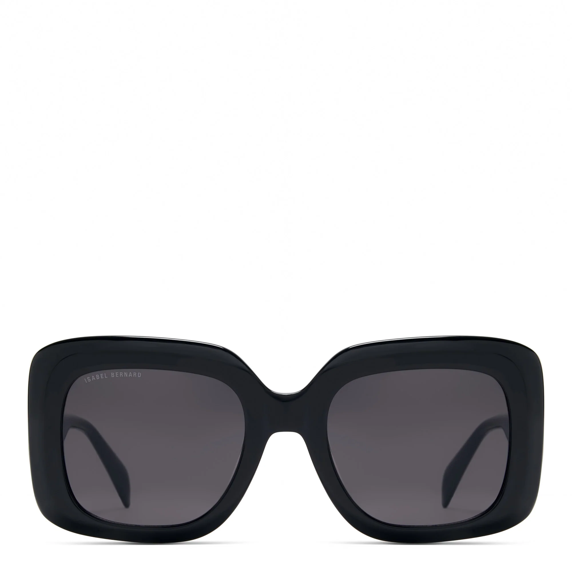 La Villette Rive black square sunglasses with black lenses - Image 4