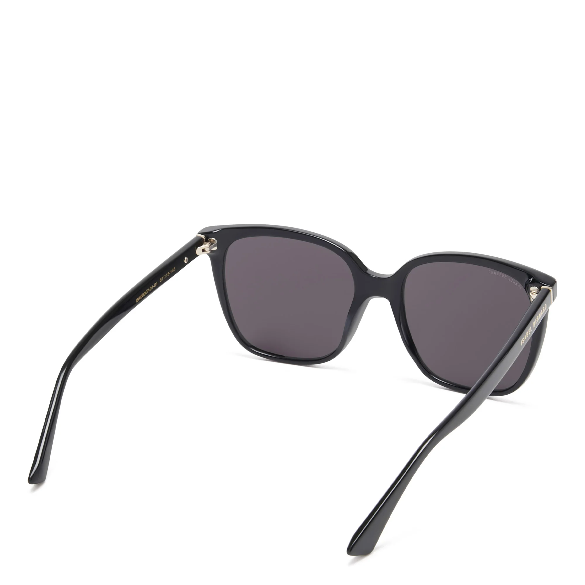 La Villette Raison black square sunglasses with black lenses - Image 6