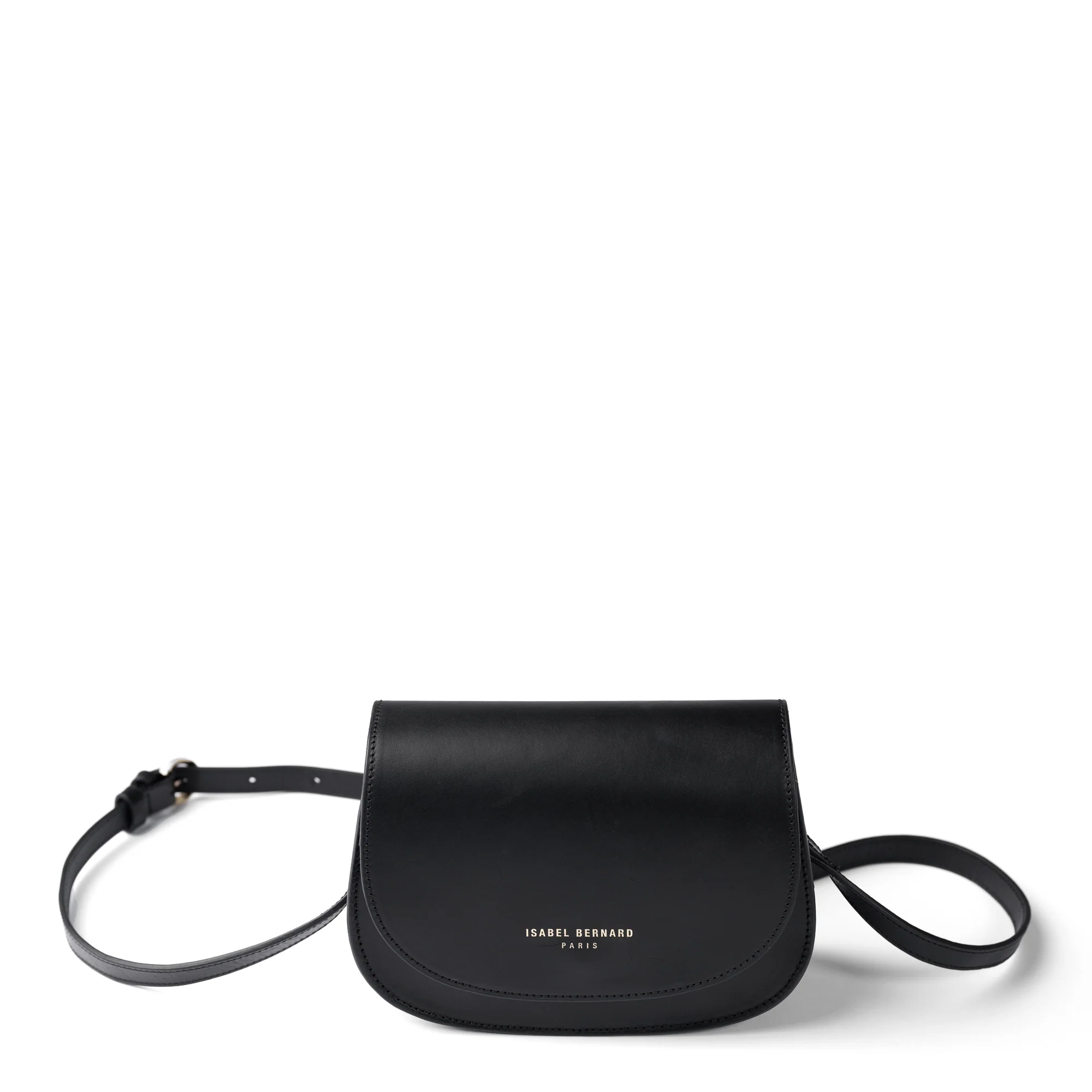 Montmartre Manon black vegetable tanned leather crossbody bag - Image 8