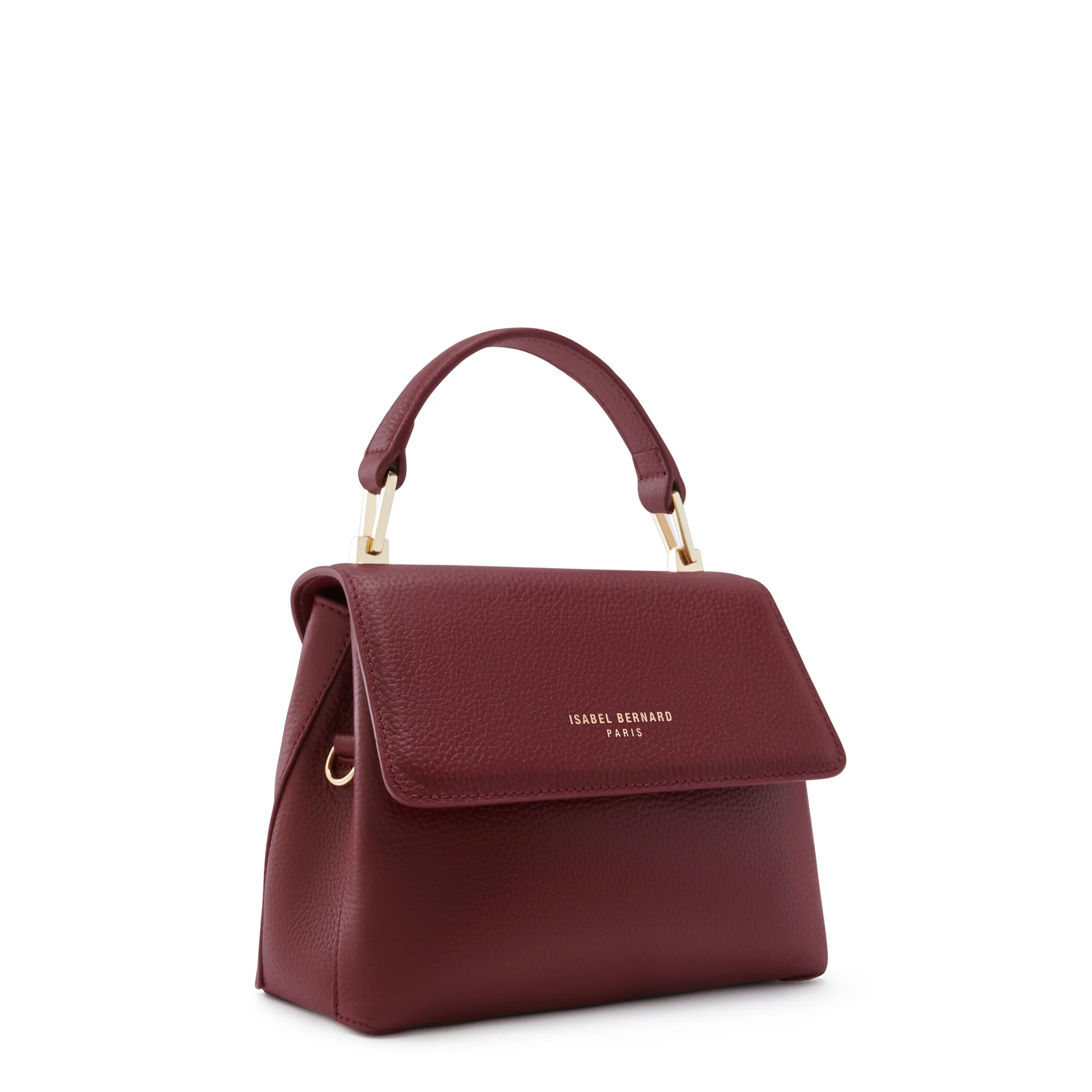 Femme Forte Heline bordeaux red calfskin leather handbag - Image 4