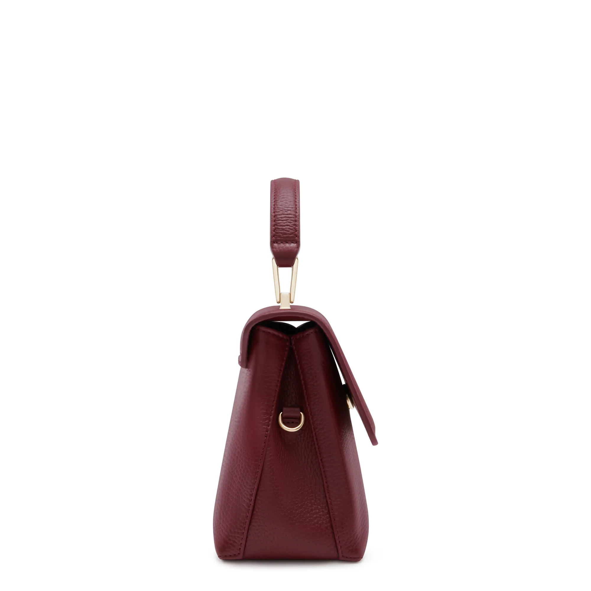 Femme Forte Heline bordeaux red calfskin leather handbag - Image 5