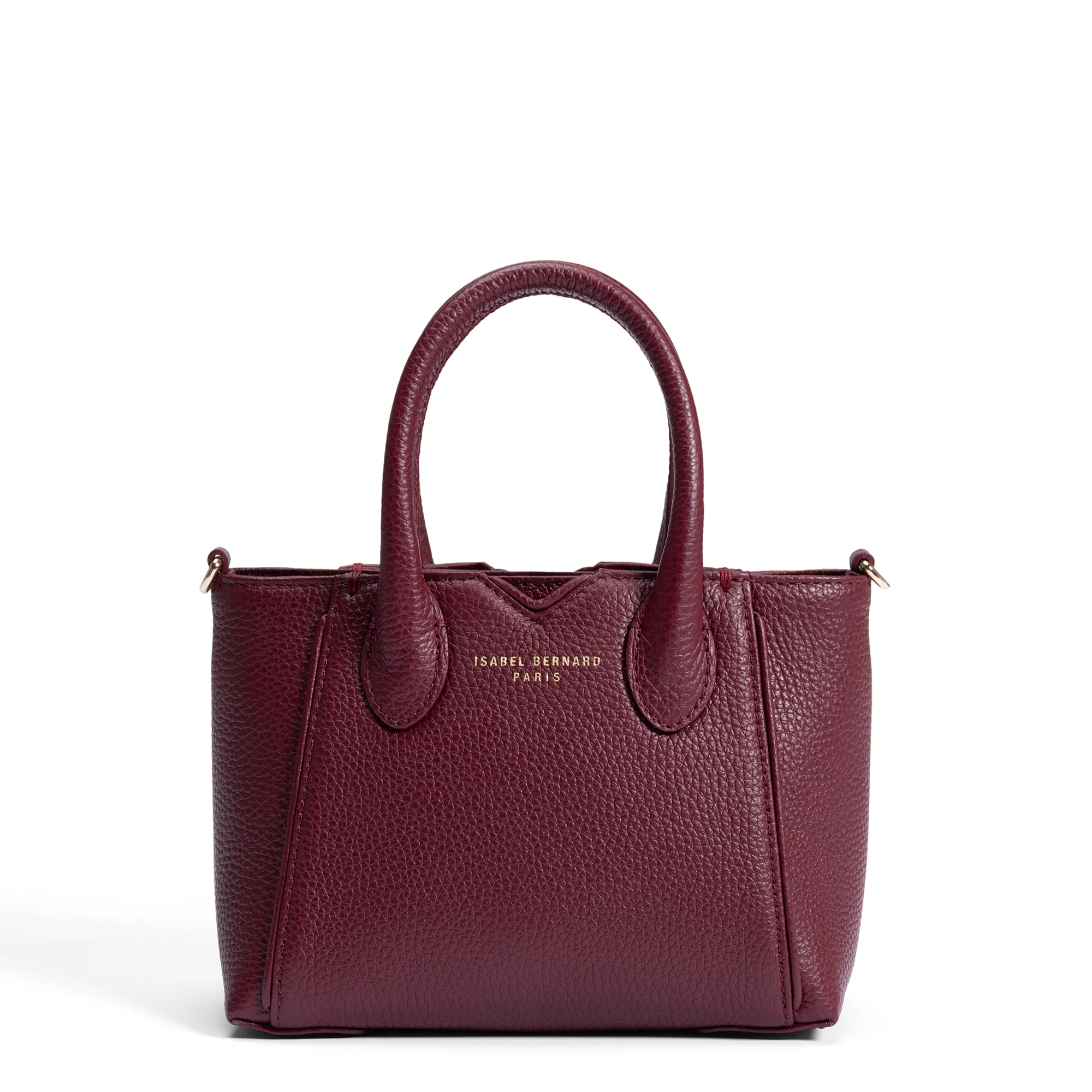Honoré Cloe Mini bordeaux red calfskin leather handbag