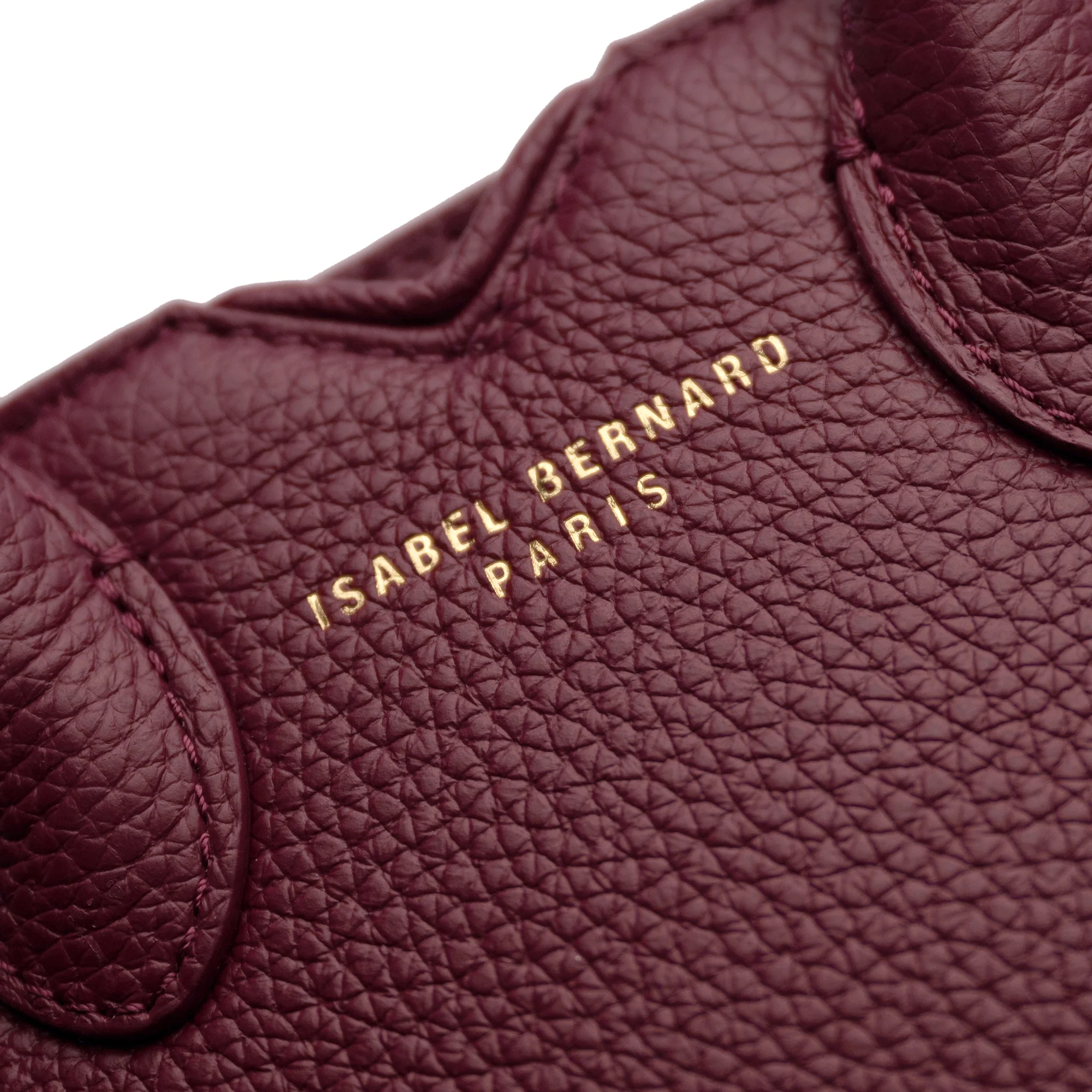 Honoré Cloe Mini bordeaux red calfskin leather handbag - Image 6