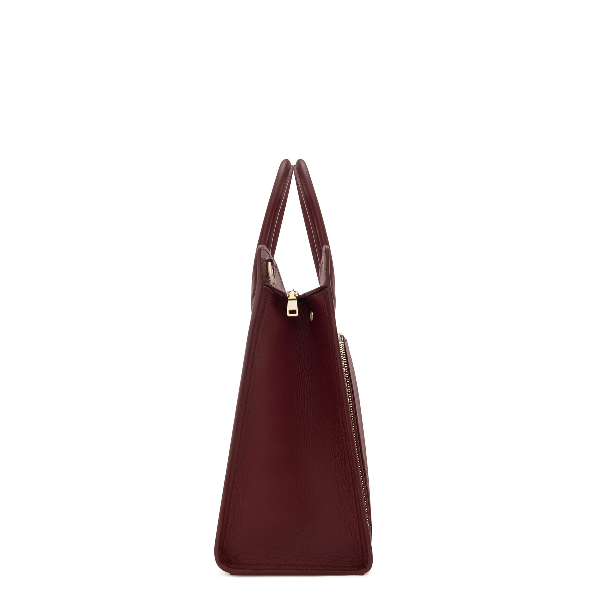 Honoré Nadine bordeaux red calfskin leather handbag with 16.4 inch laptop pocket - Image 4