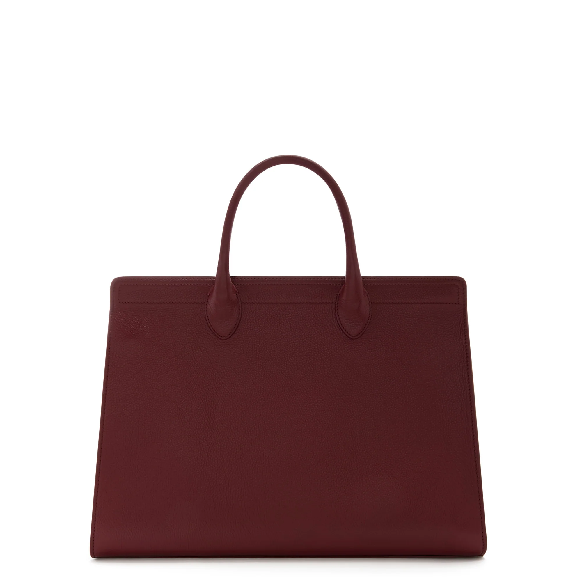 Honoré Nadine bordeaux red calfskin leather handbag with 16.4 inch laptop pocket - Image 5