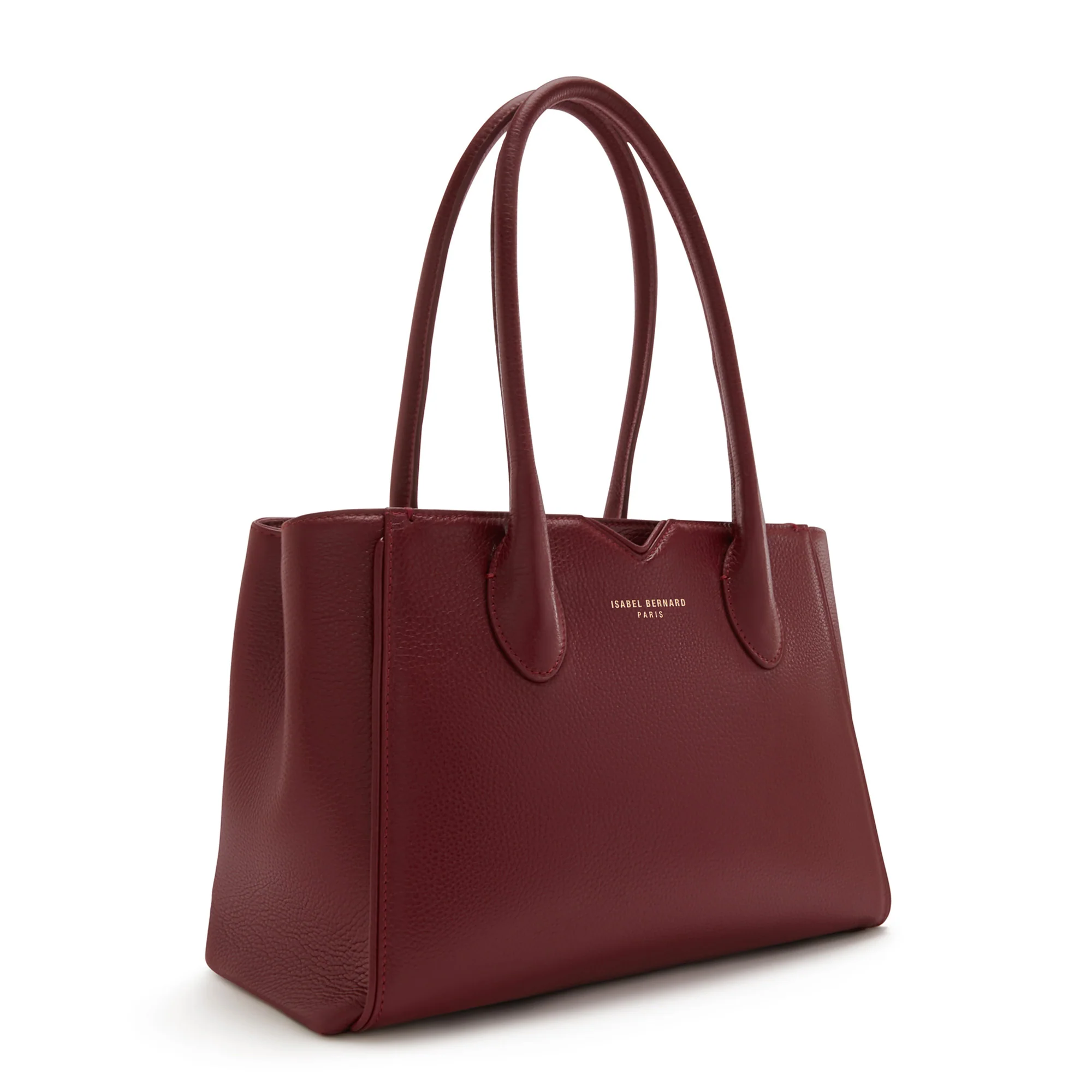Honoré Cloe Midi bordeaux red calfskin leather handbag - Image 4