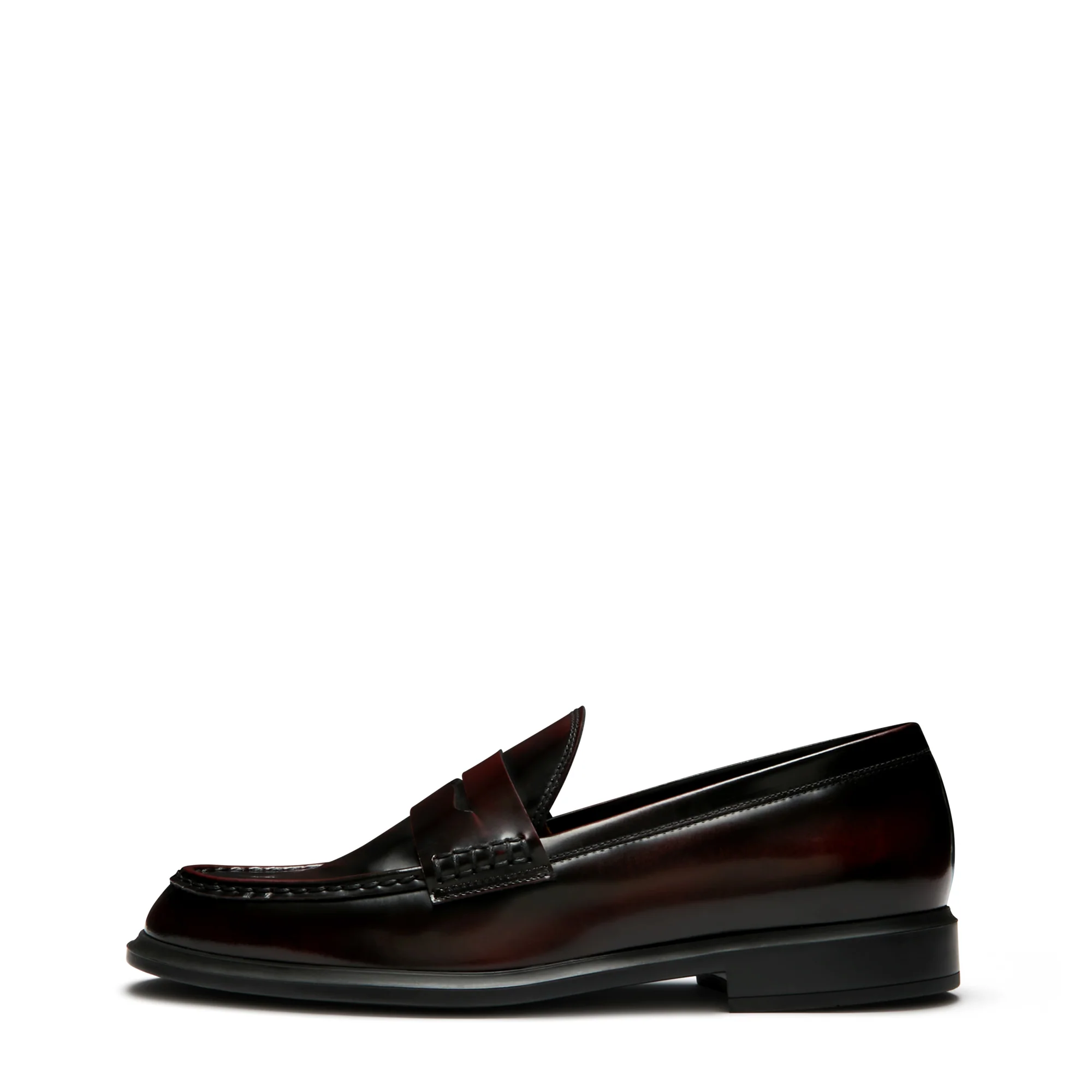 Vendôme Blandine bordeaux red spazzolato leather loafers - Image 4