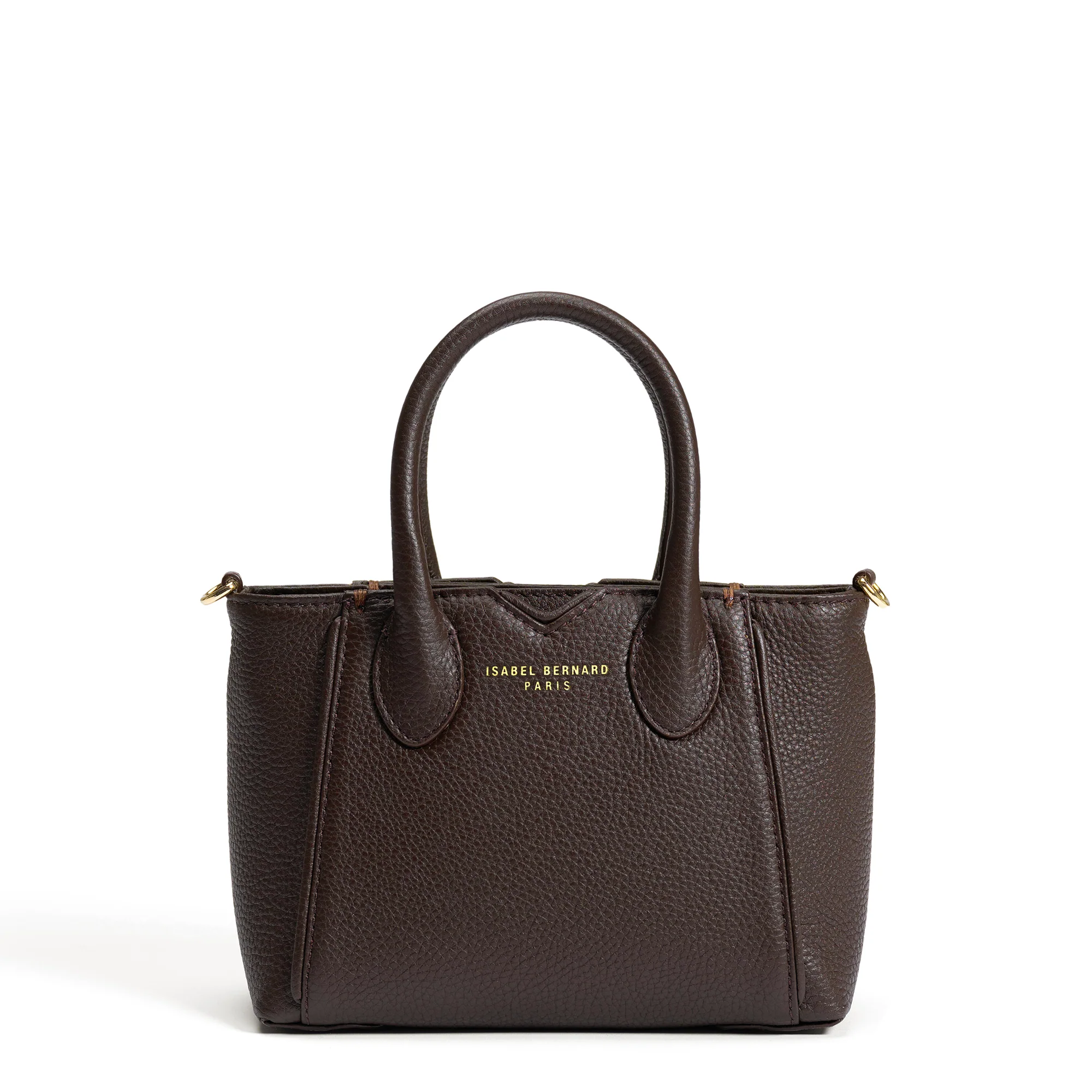 Honoré Cloe Mini brown calfskin leather handbag