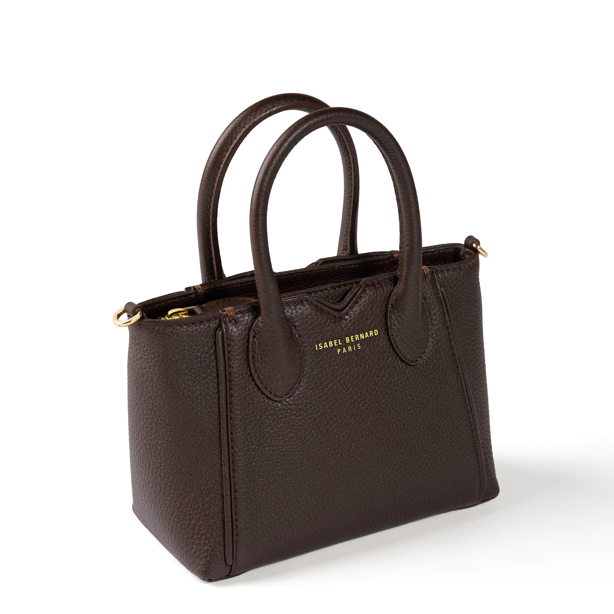 Honoré Cloe Mini brown calfskin leather handbag - Image 8