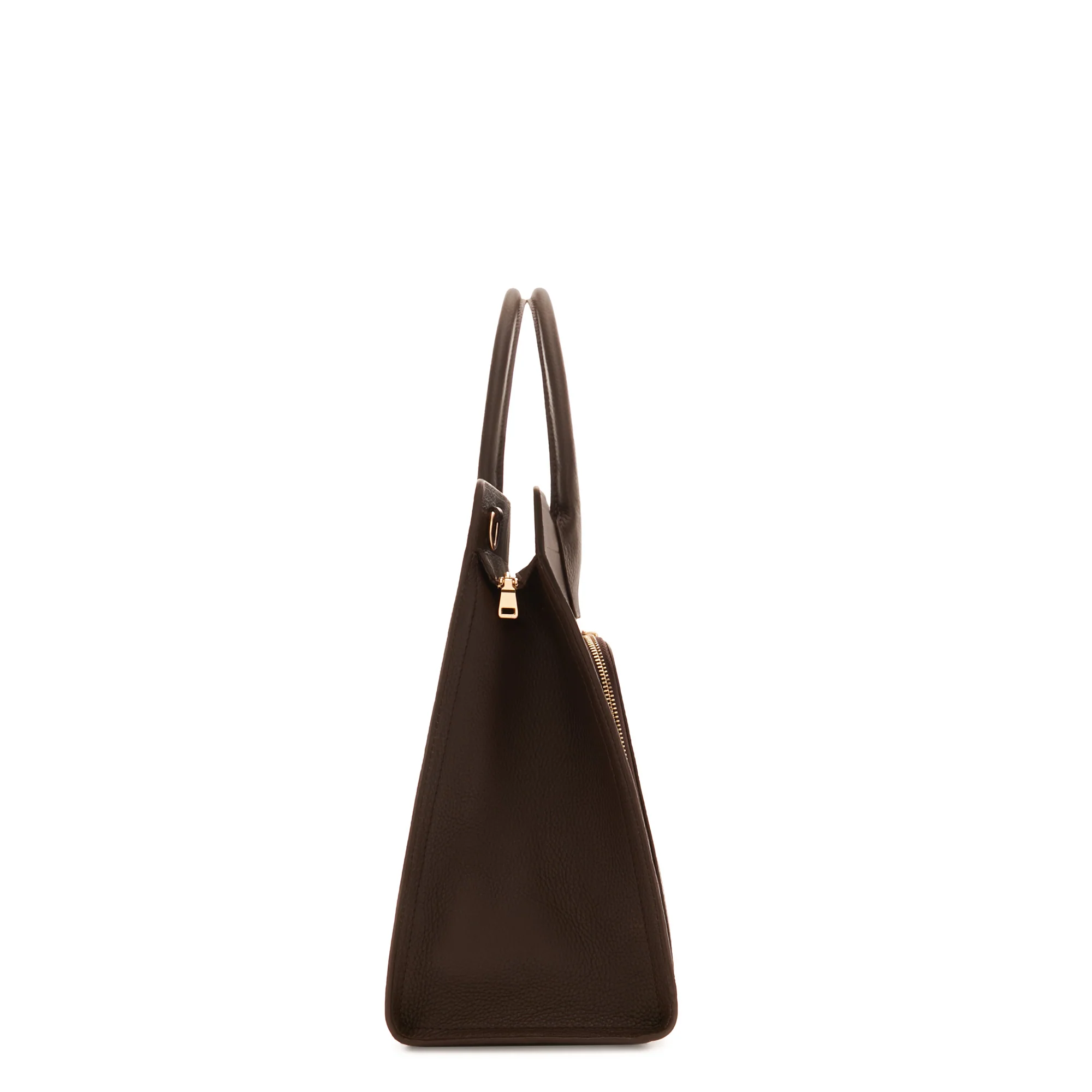 Honoré Nadine brown calfskin leather handbag with 16.4 inch laptop pocket - Image 6