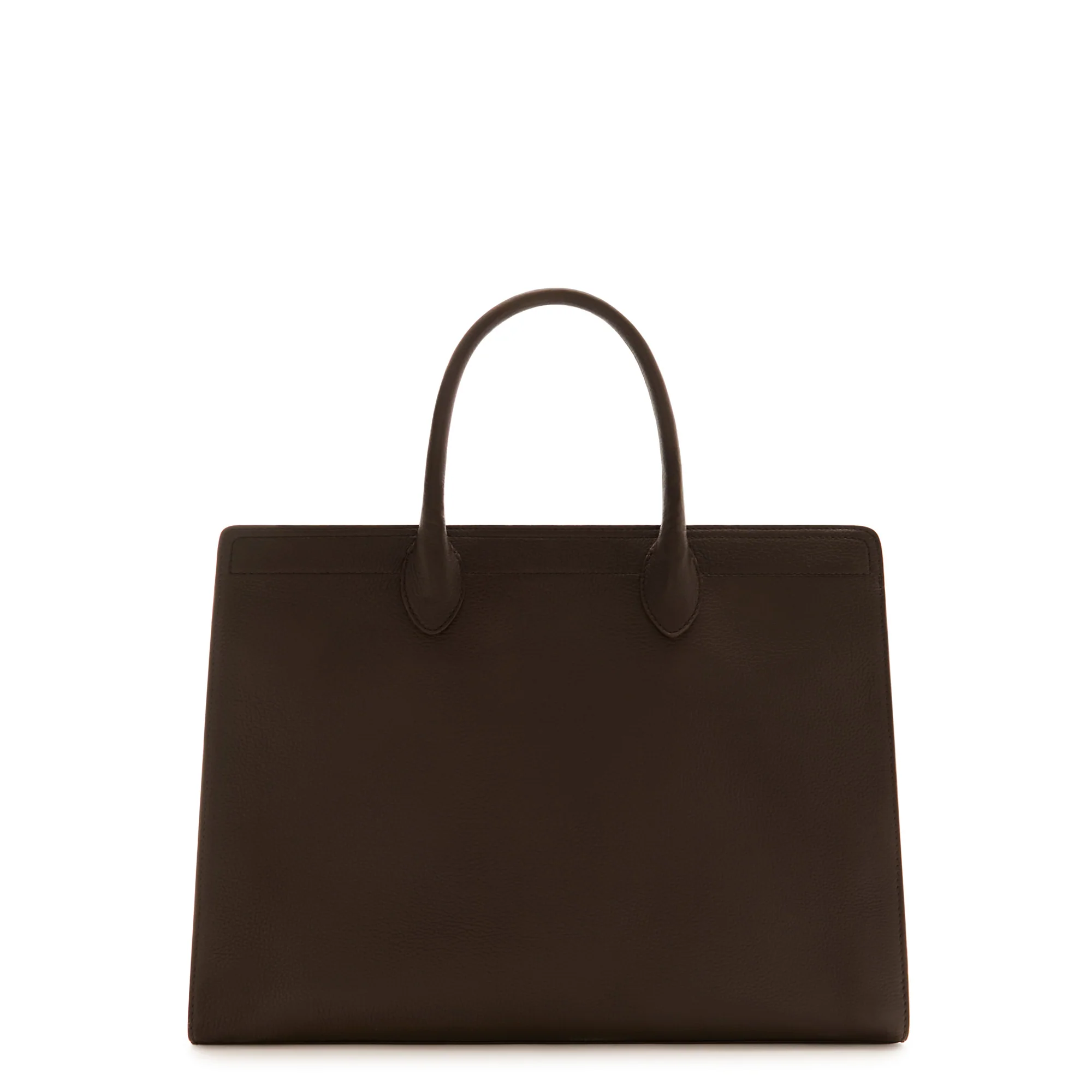 Honoré Nadine brown calfskin leather handbag with 16.4 inch laptop pocket - Image 7