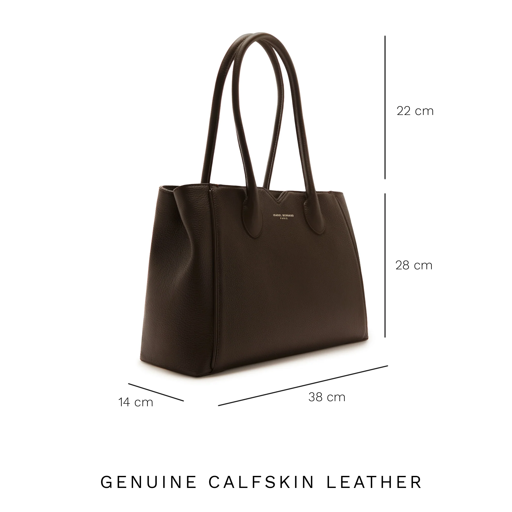 Honoré Cloe brown calfskin leather handbag - Image 9