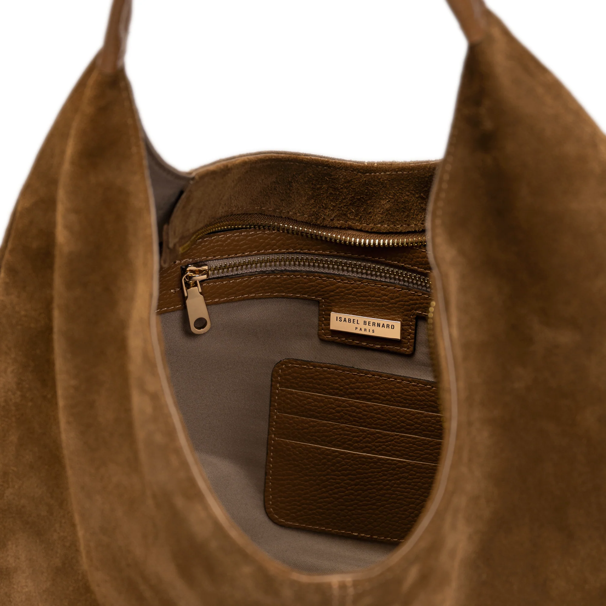 Honoré Grace brown suede shoulder bag - Image 7