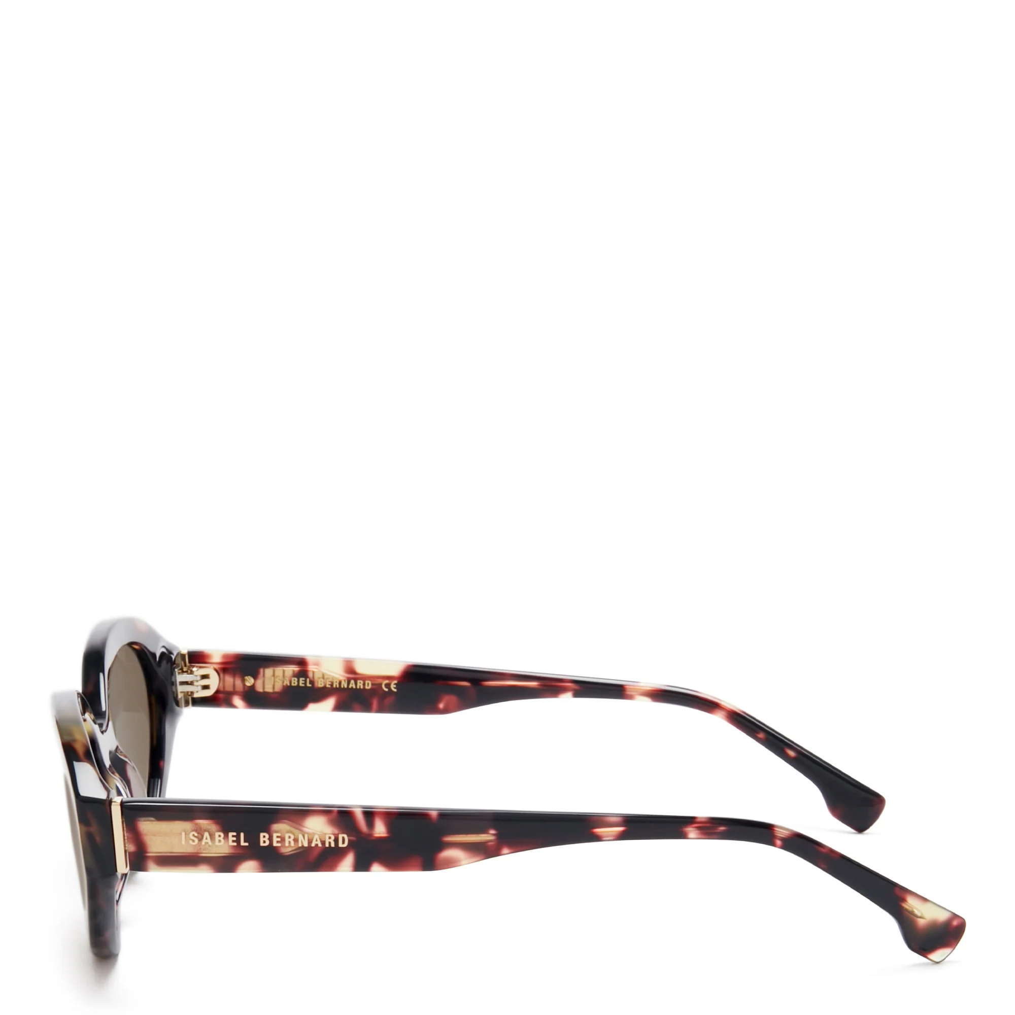 La Villette Rosaire brown tortoise oval sunglasses with brown lenses - Image 5