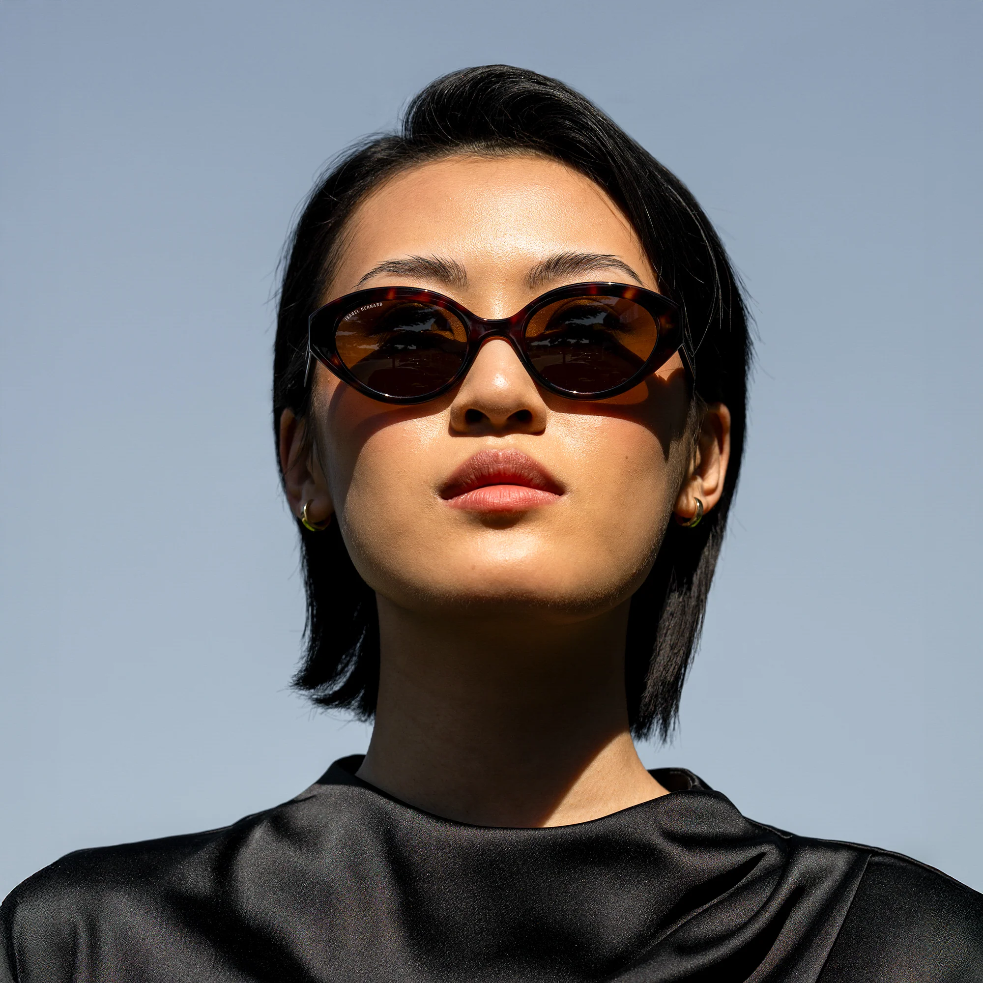 La Villette Rosaire brown tortoise oval sunglasses with brown lenses - Image 3