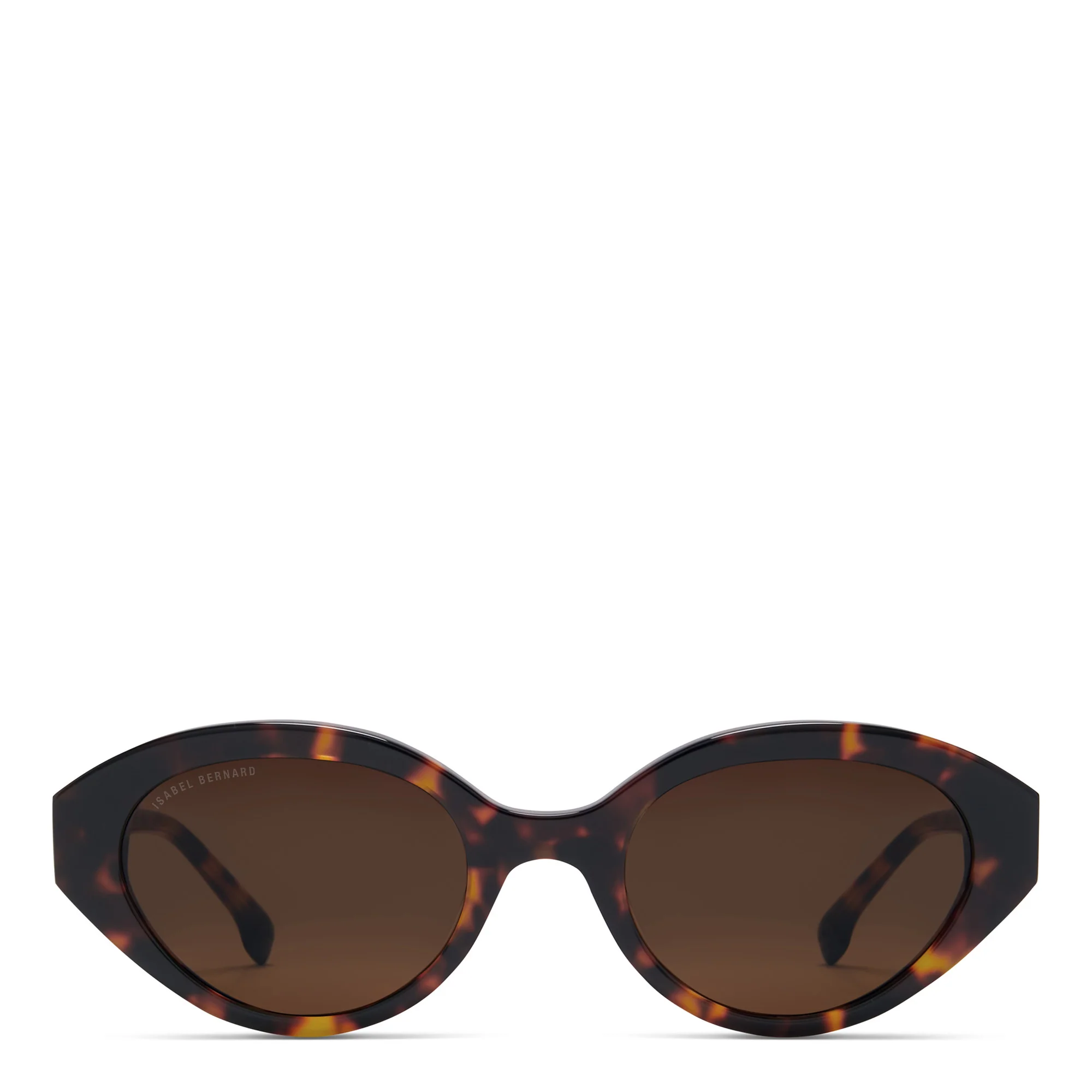 La Villette Rosaire brown tortoise oval sunglasses with brown lenses - Image 4