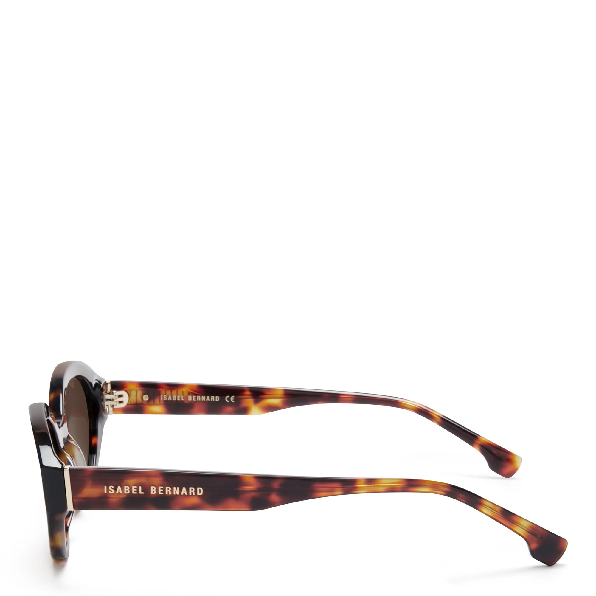 La Villette Rosaire brown tortoise oval sunglasses with brown lenses - Image 5