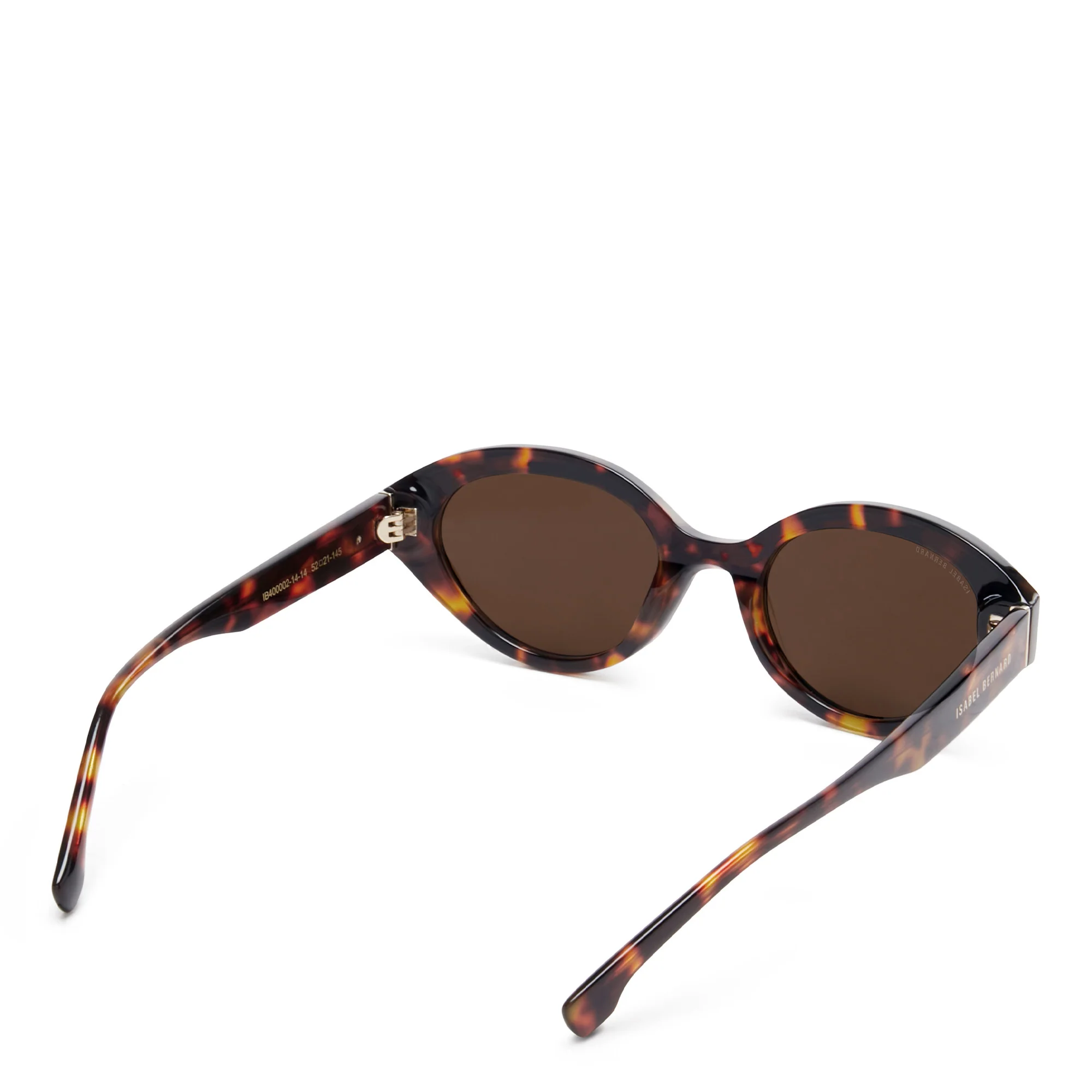 La Villette Rosaire brown tortoise oval sunglasses with brown lenses - Image 6