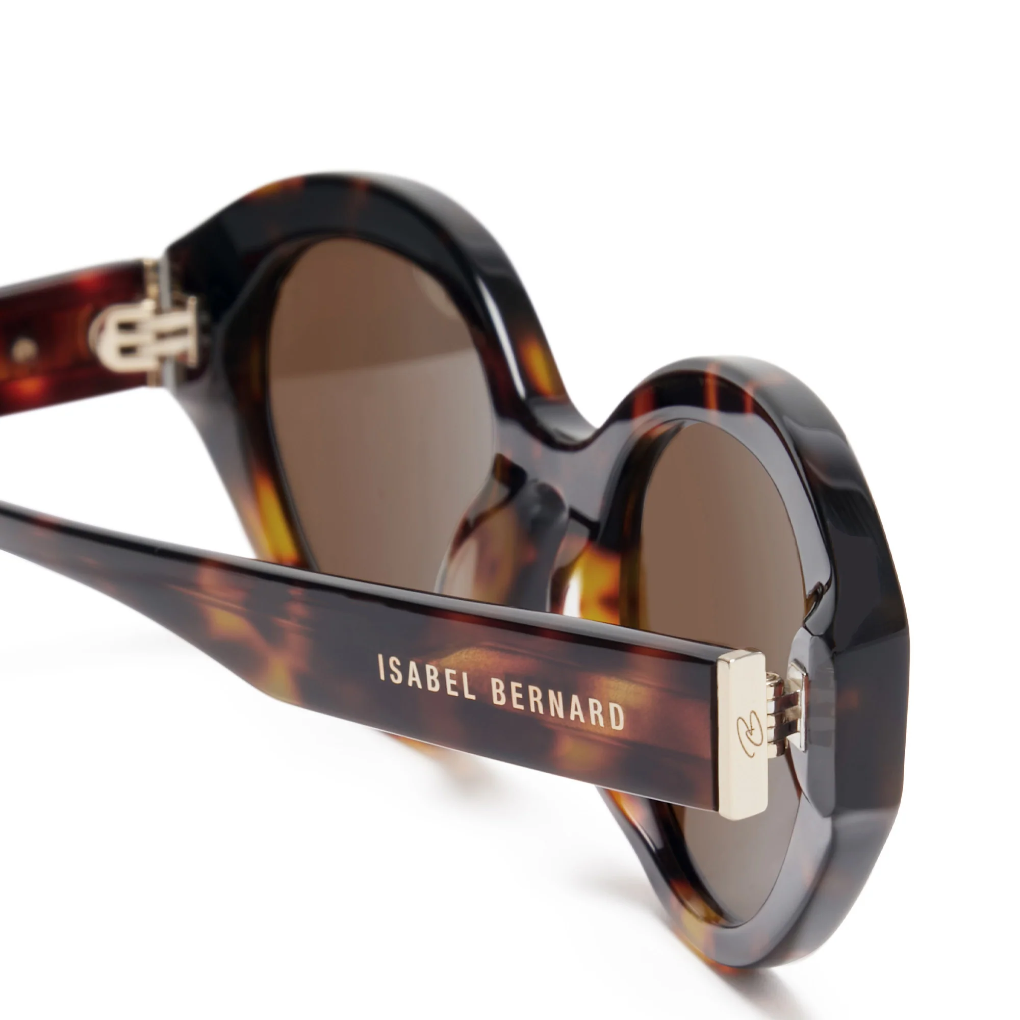 La Villette Rosaire brown tortoise oval sunglasses with brown lenses - Image 7