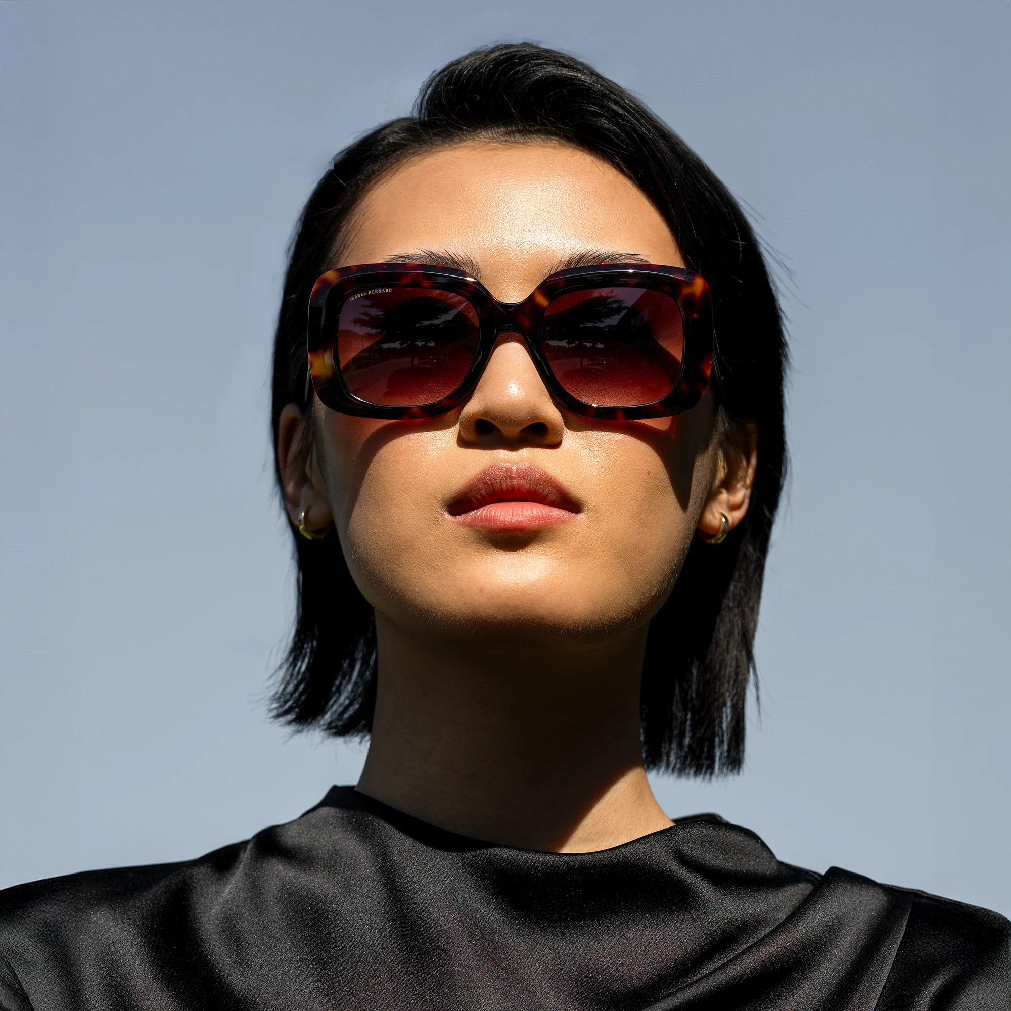 La Villette Rive brown tortoise square sunglasses with brown lenses - Image 3
