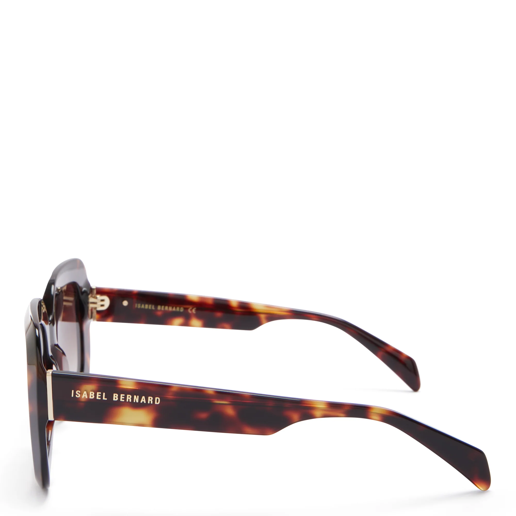 La Villette Rive brown tortoise square sunglasses with brown lenses - Image 5