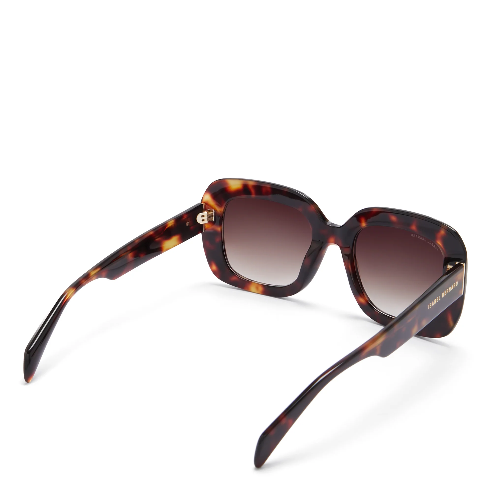 La Villette Rive brown tortoise square sunglasses with brown lenses - Image 6