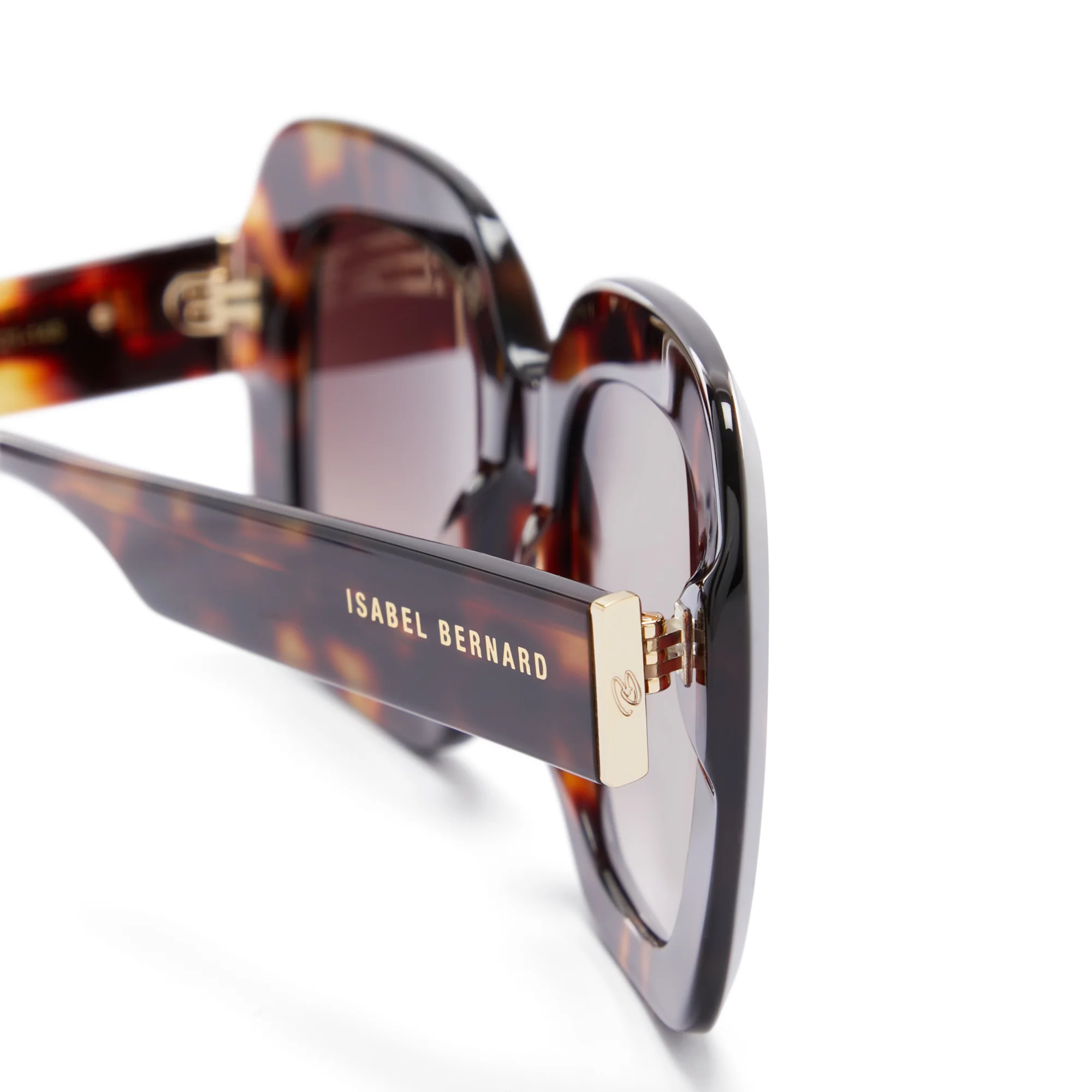 La Villette Rive brown tortoise square sunglasses with brown lenses - Image 7
