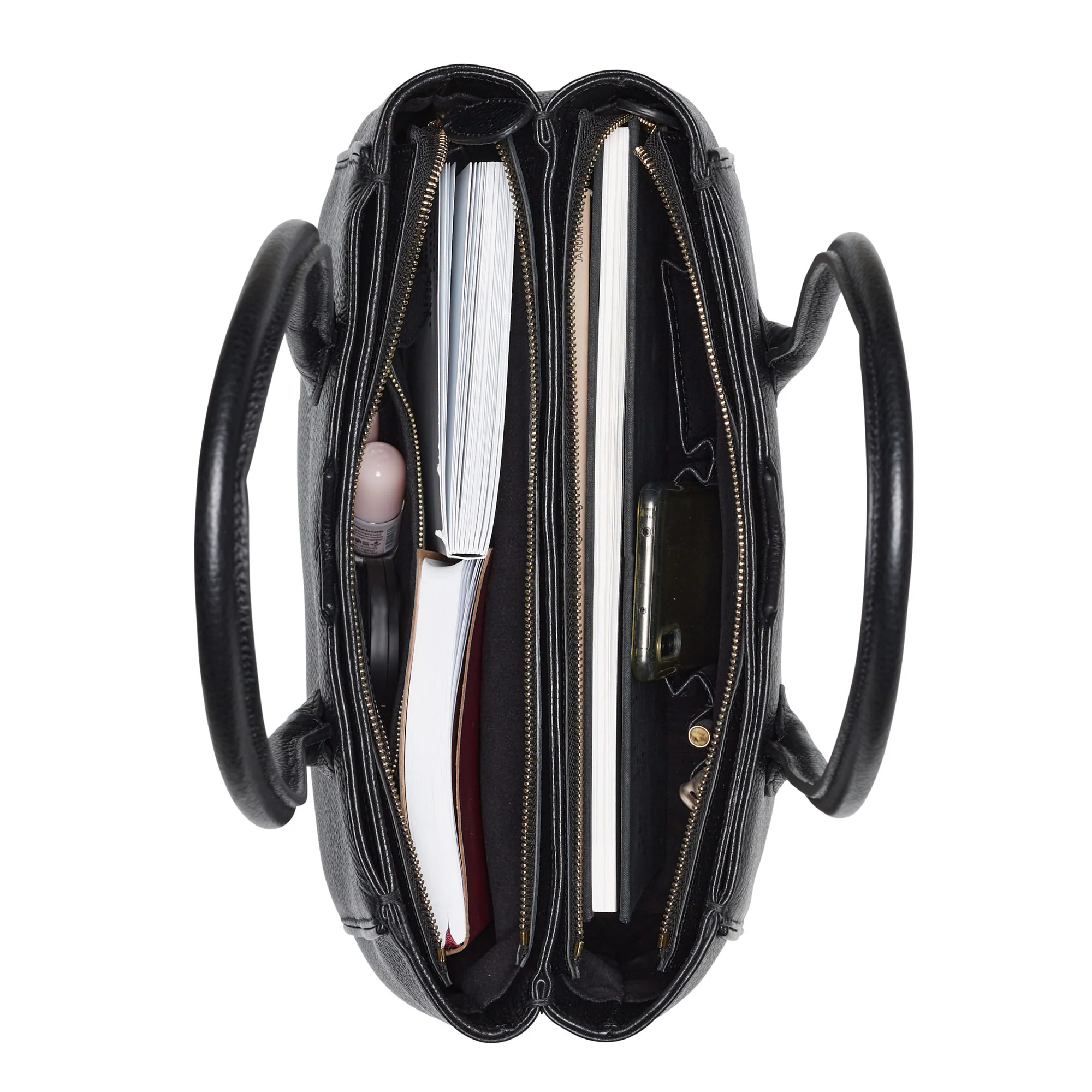 Honoré Cloe black calfskin leather handbag - Image 7