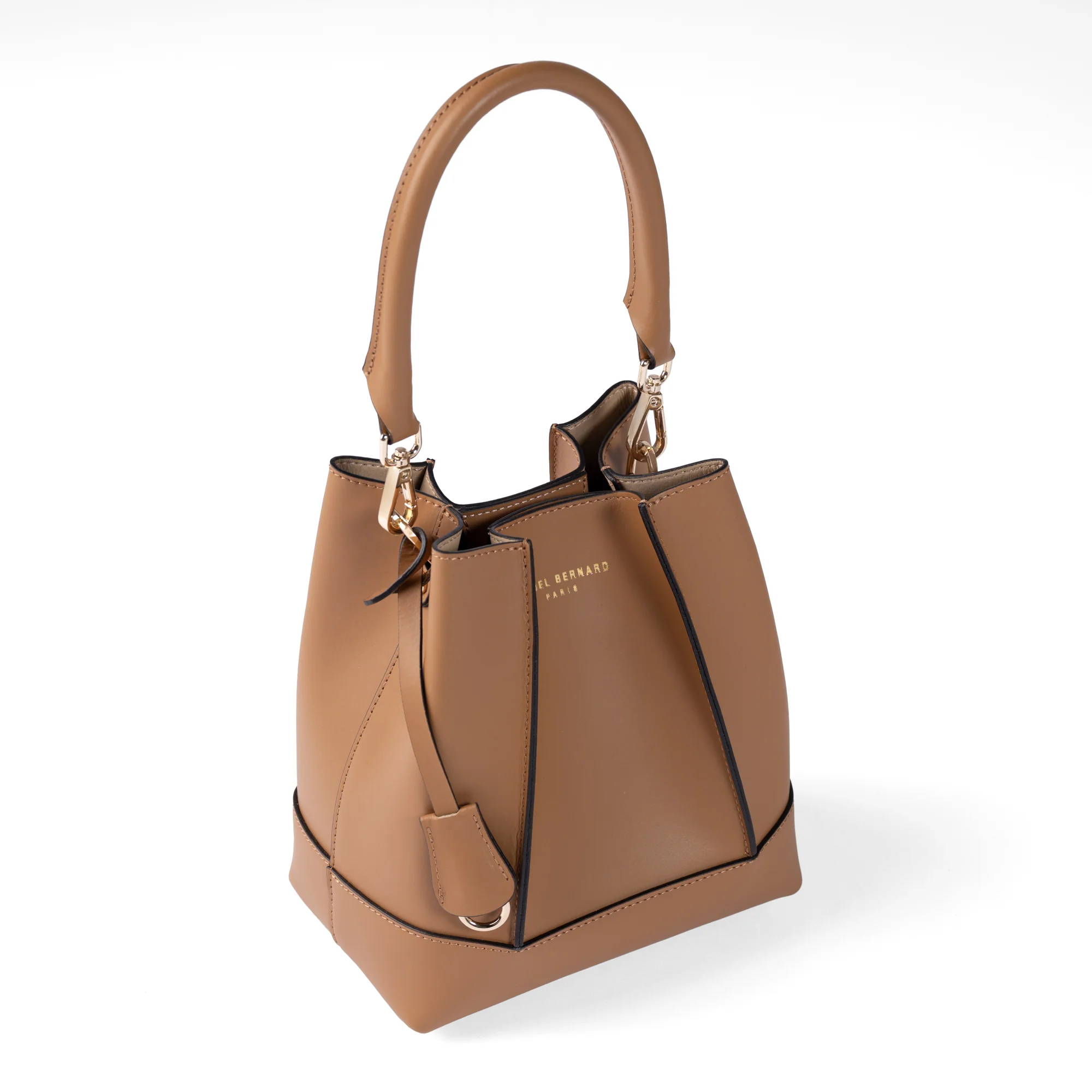 Femme Forte Minette camel calfskin leather handbag - Image 8