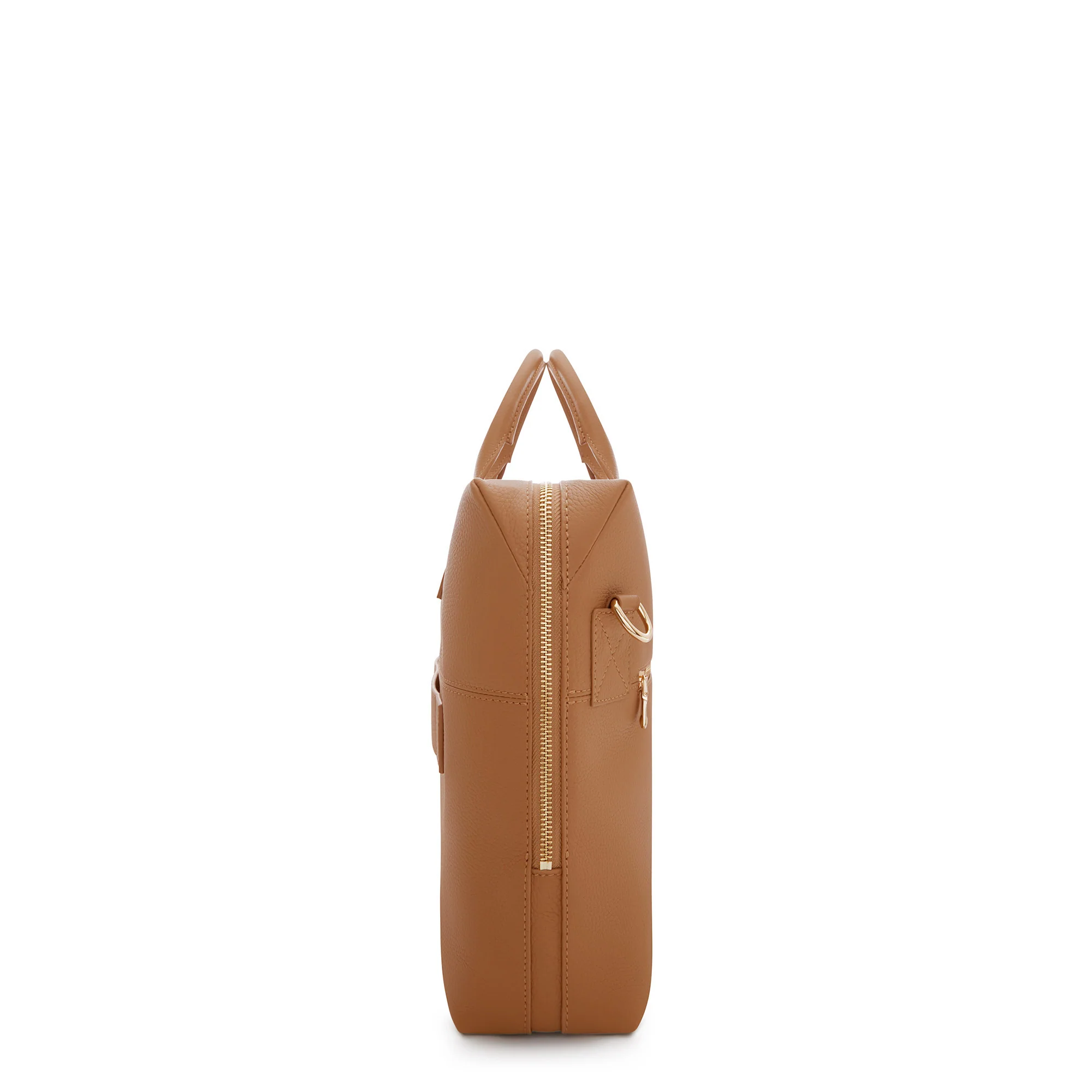 Honoré Anique camel calfskin leather handbag with 16.4 inch laptop pocket - Image 3