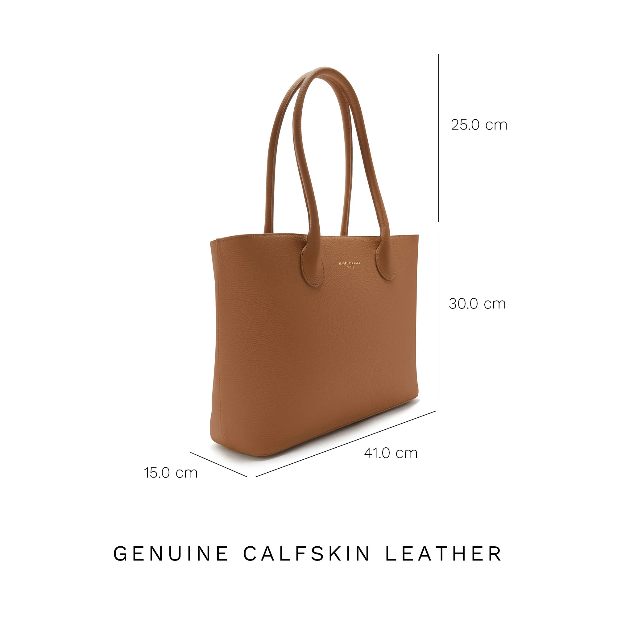 Honoré Lysanne camel calfskin leather shopper - Image 8