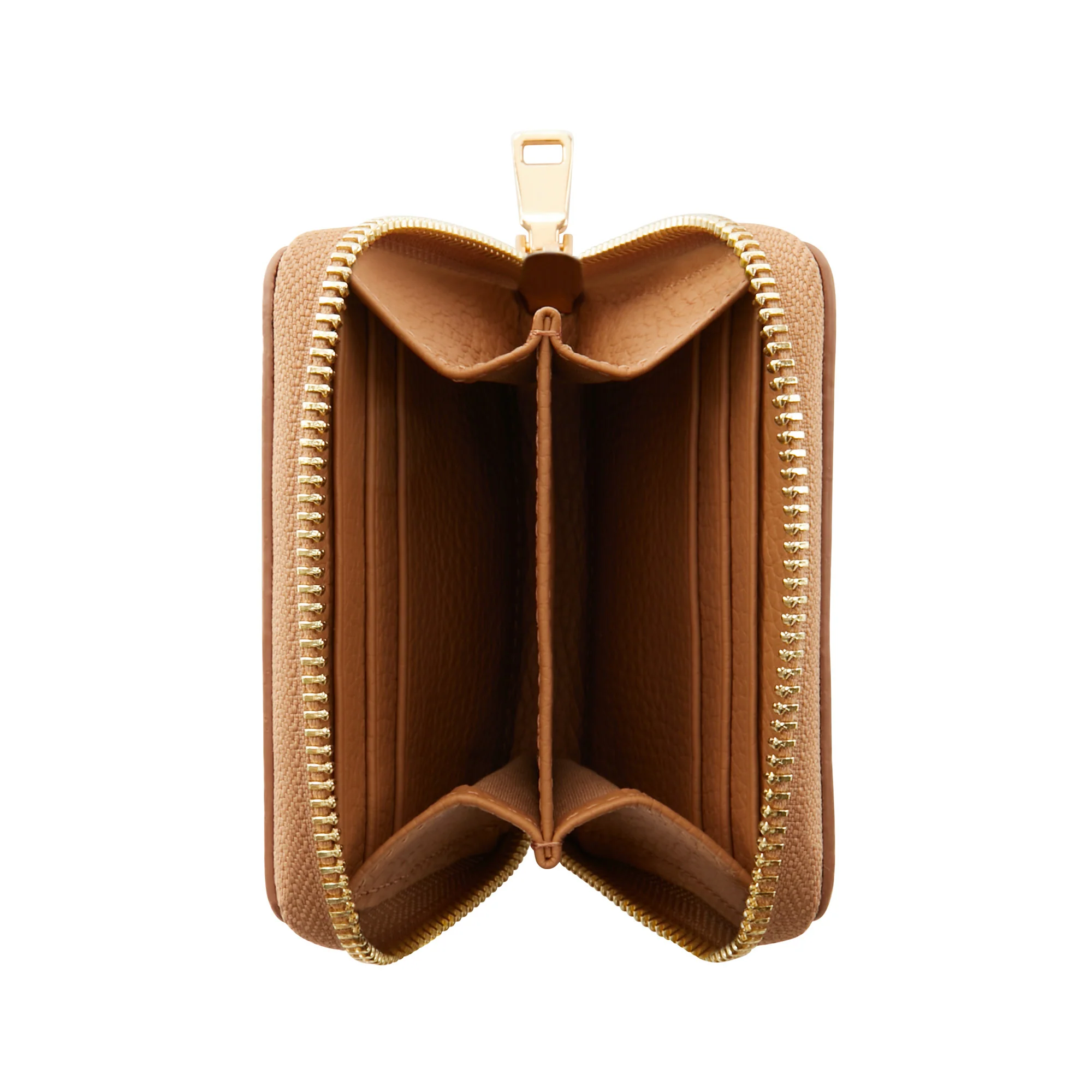 Honoré Jules camel calfskin leather zipper wallet - Image 6