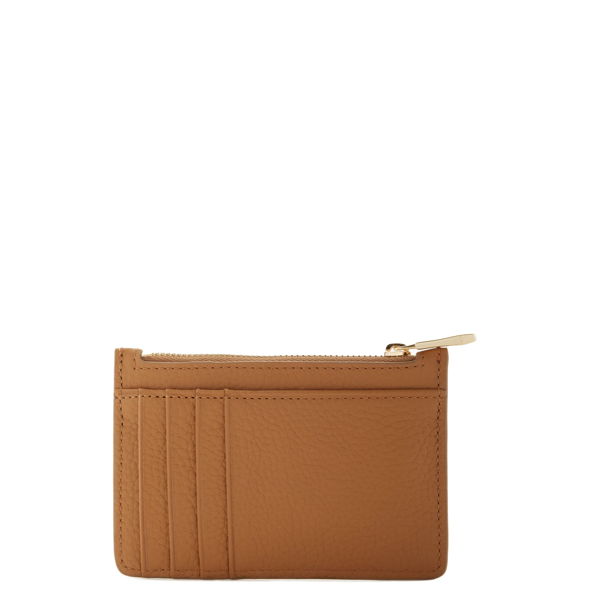 Honoré Aveline camel calfskin leather card holder - Image 6