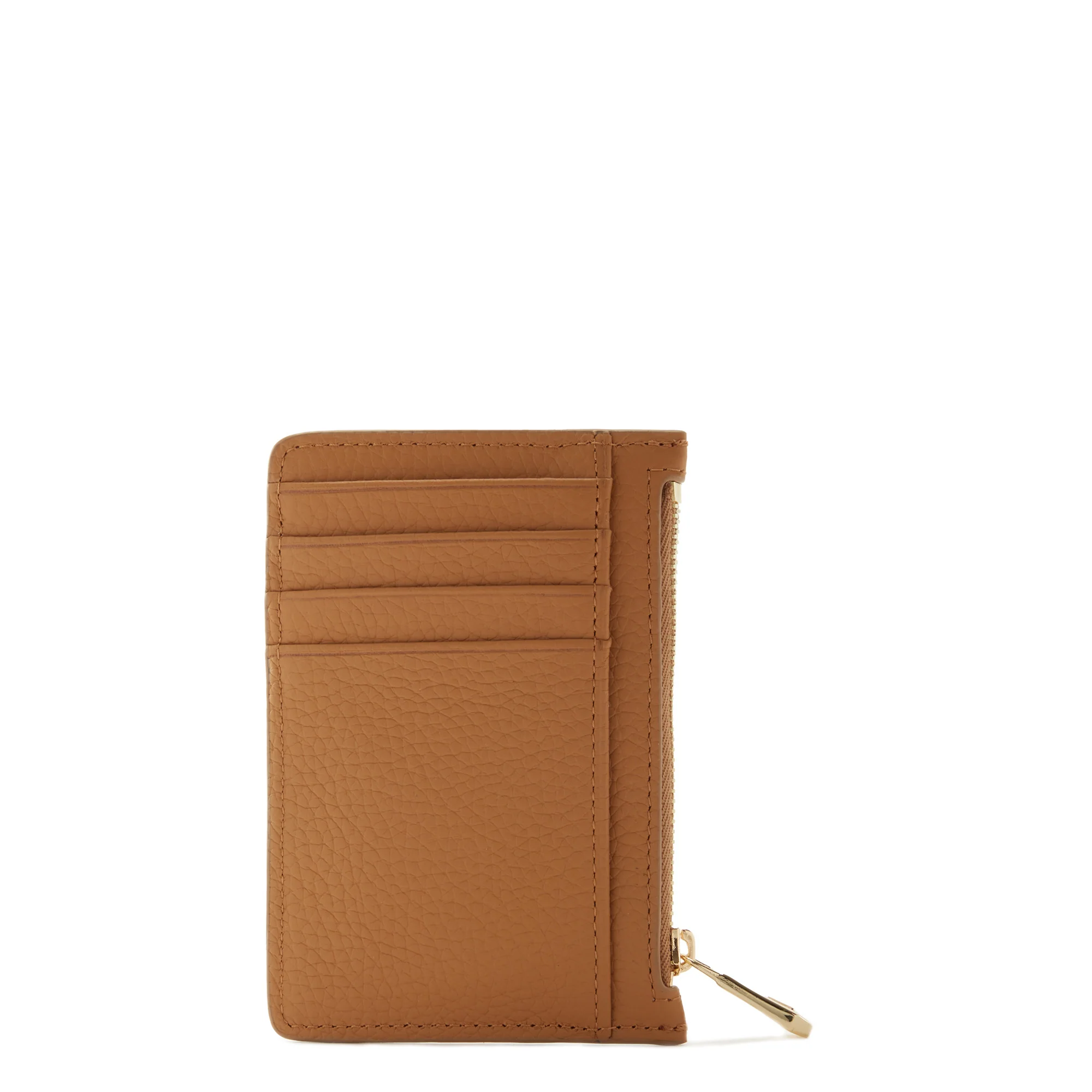 Honoré Aveline camel calfskin leather card holder - Image 7