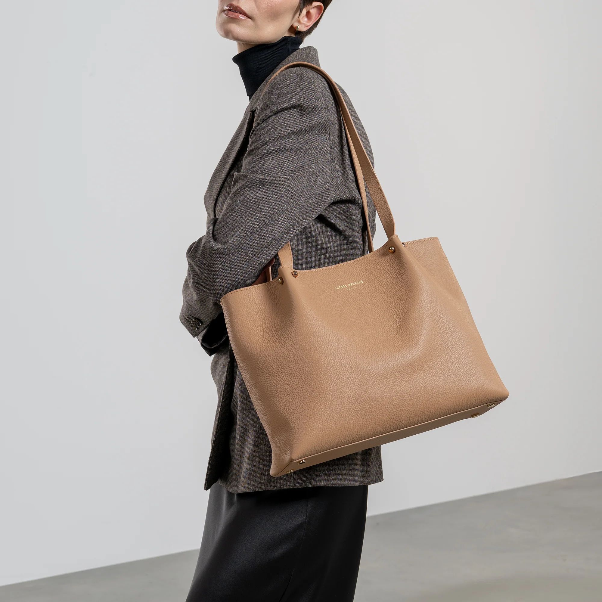 Honoré Nata camel leather shopper calfskin leather - Image 2
