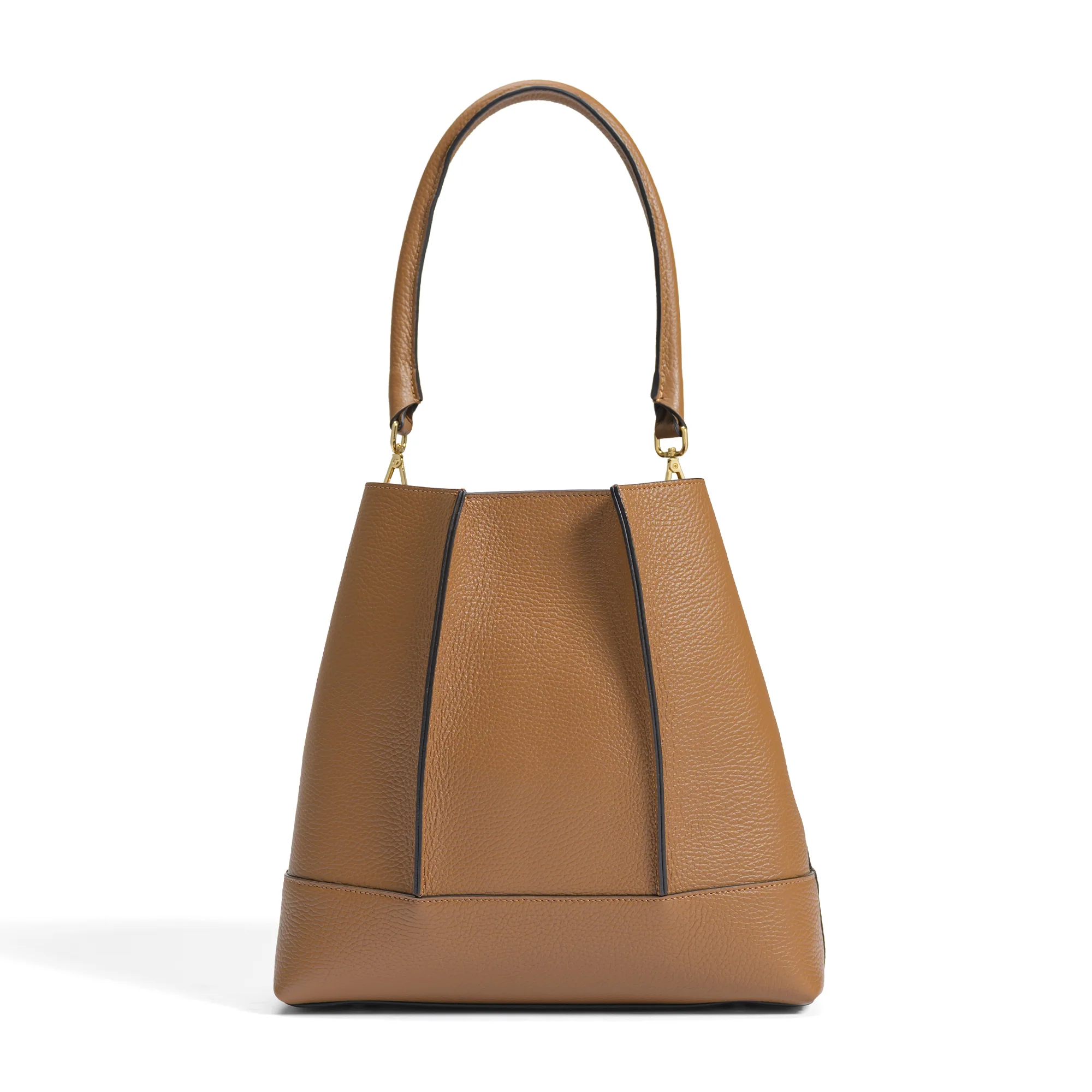 Femme Forte Macie cognac calfskin leather shoulder bag - Image 5
